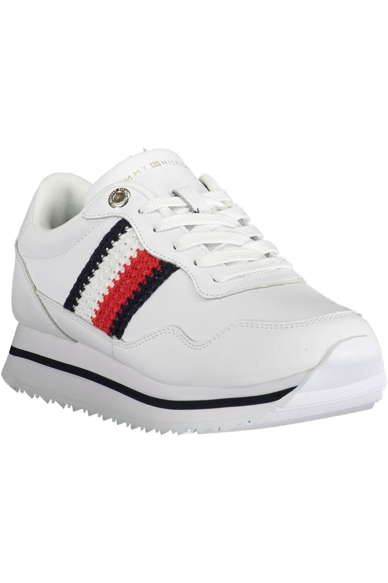 To jump Lure distance scarpe donna TOMMY HILFIGER sneakers bianco in pelle SL050 - ZOOODE.COM