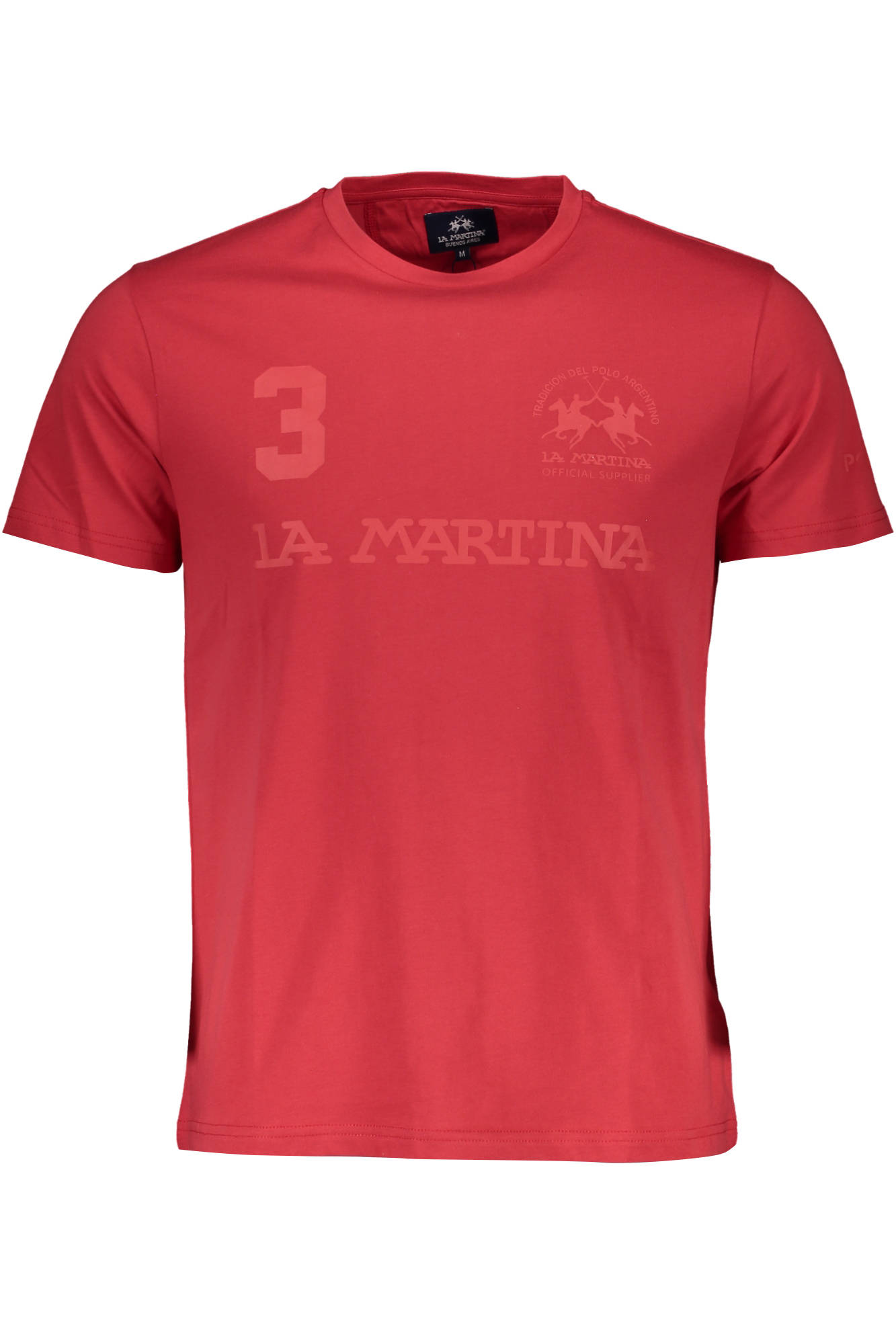 LA MARTINA T-SHIRT MANICHE CORTE UOMO ROSSO