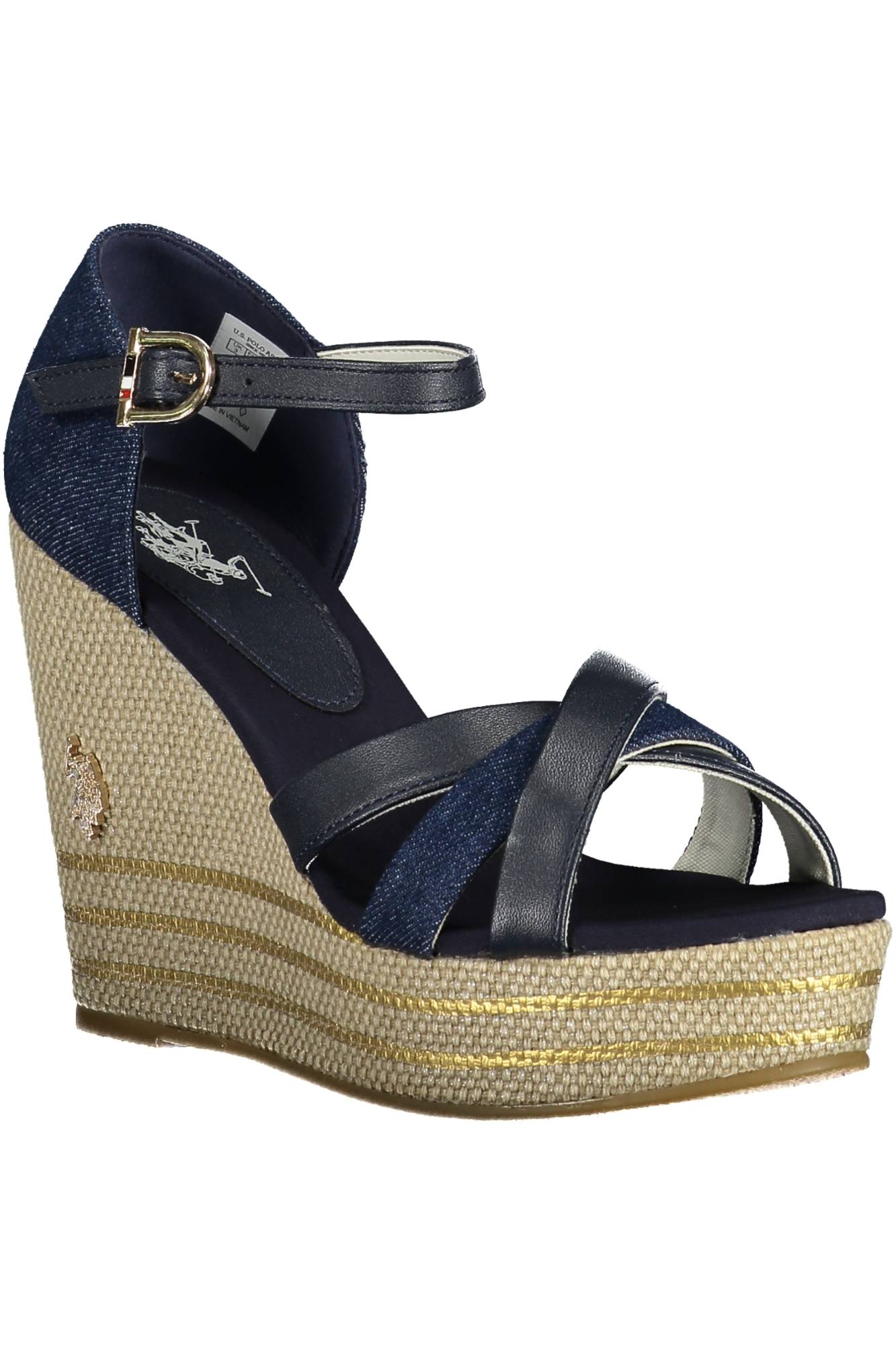 zapatos mujer U.S. POLO ASSN. sandalias azul poliéster SB325 - ZOOODE.COM