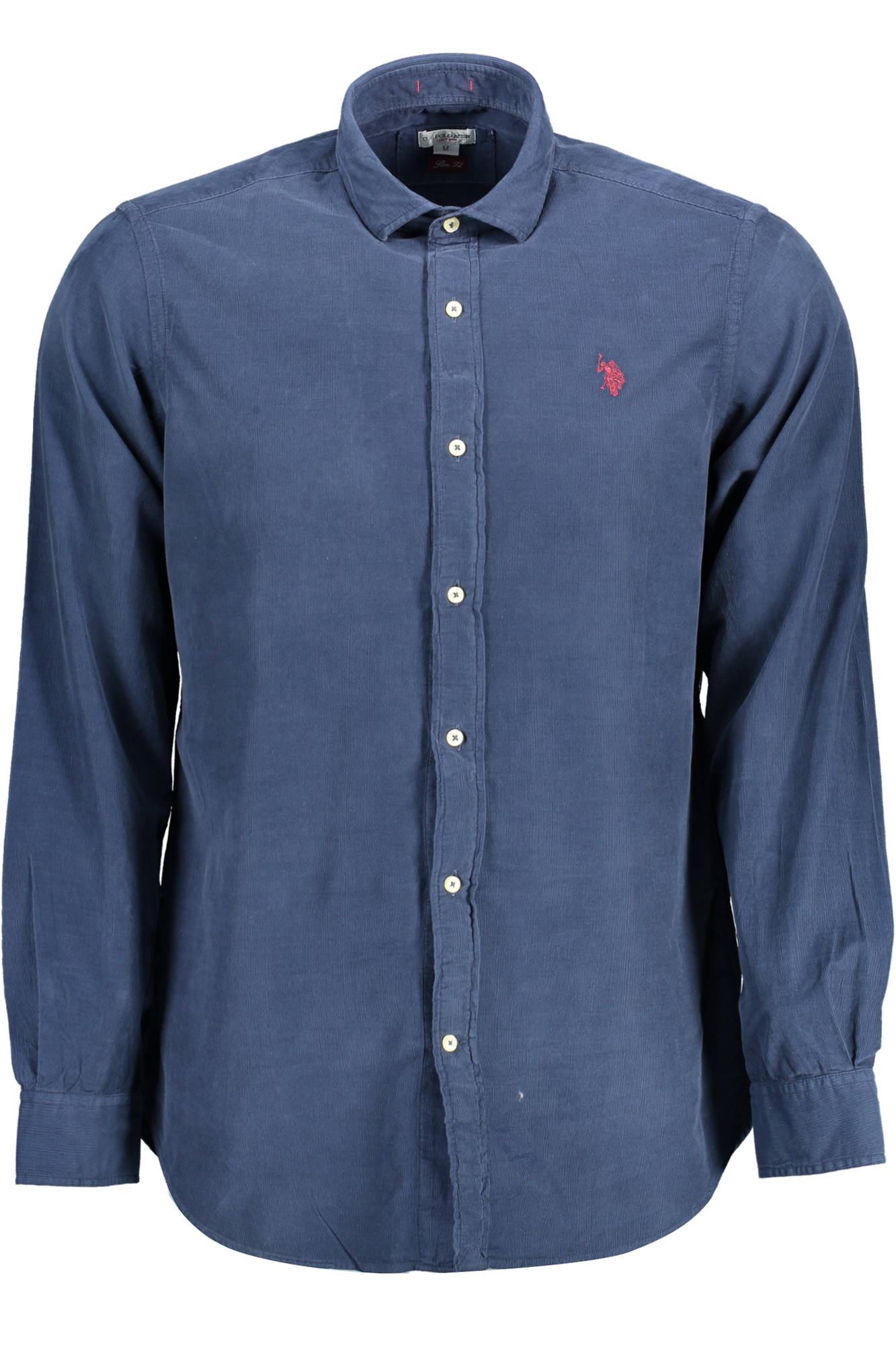 U.S. POLO CAMICIA MANICHE LUNGHE UOMO BLU