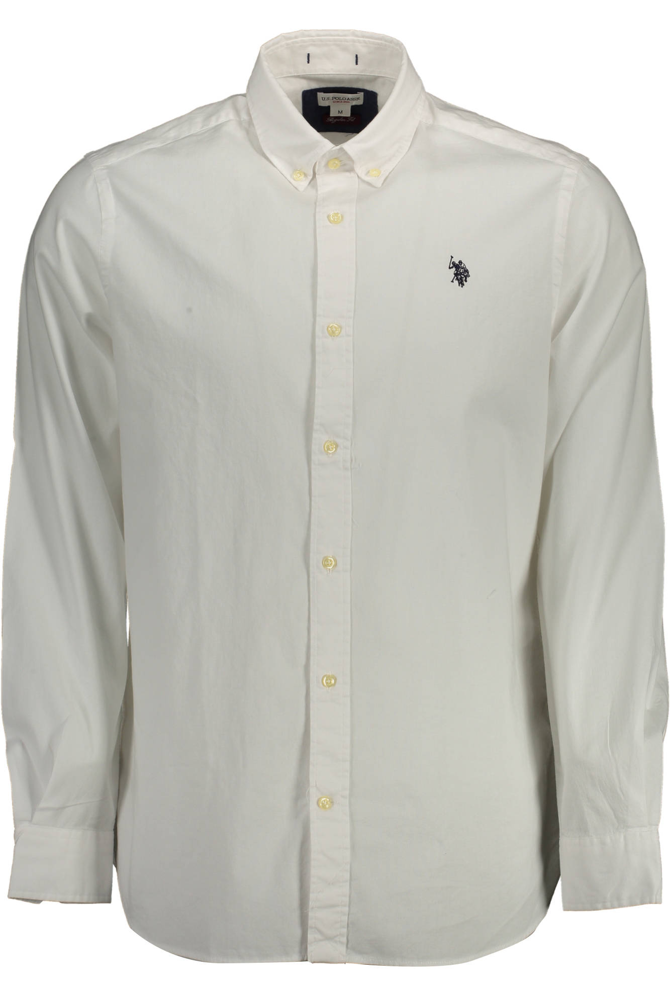 U.S. POLO CAMICIA MANICHE LUNGHE UOMO BIANCO