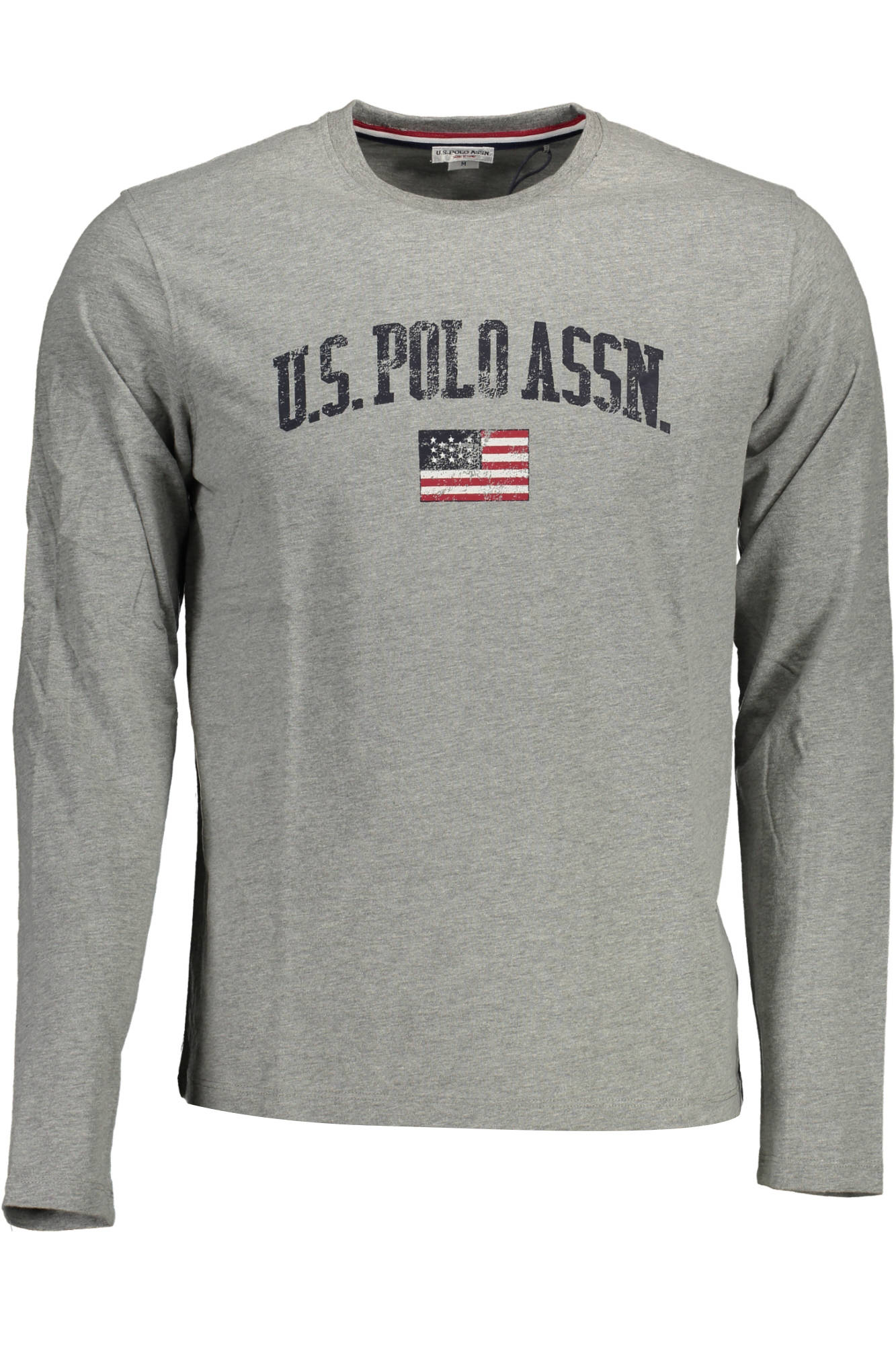 U.S. POLO T-SHIRT MANICHE LUNGHE UOMO GRIGIO