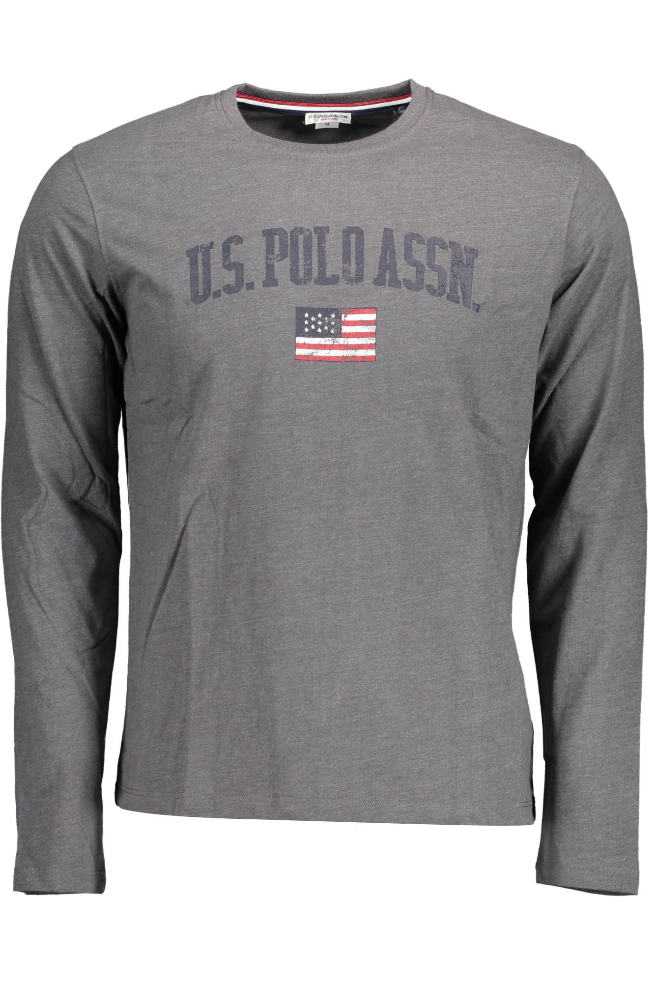 U.S. POLO T-SHIRT MANICHE LUNGHE UOMO GRIGIO