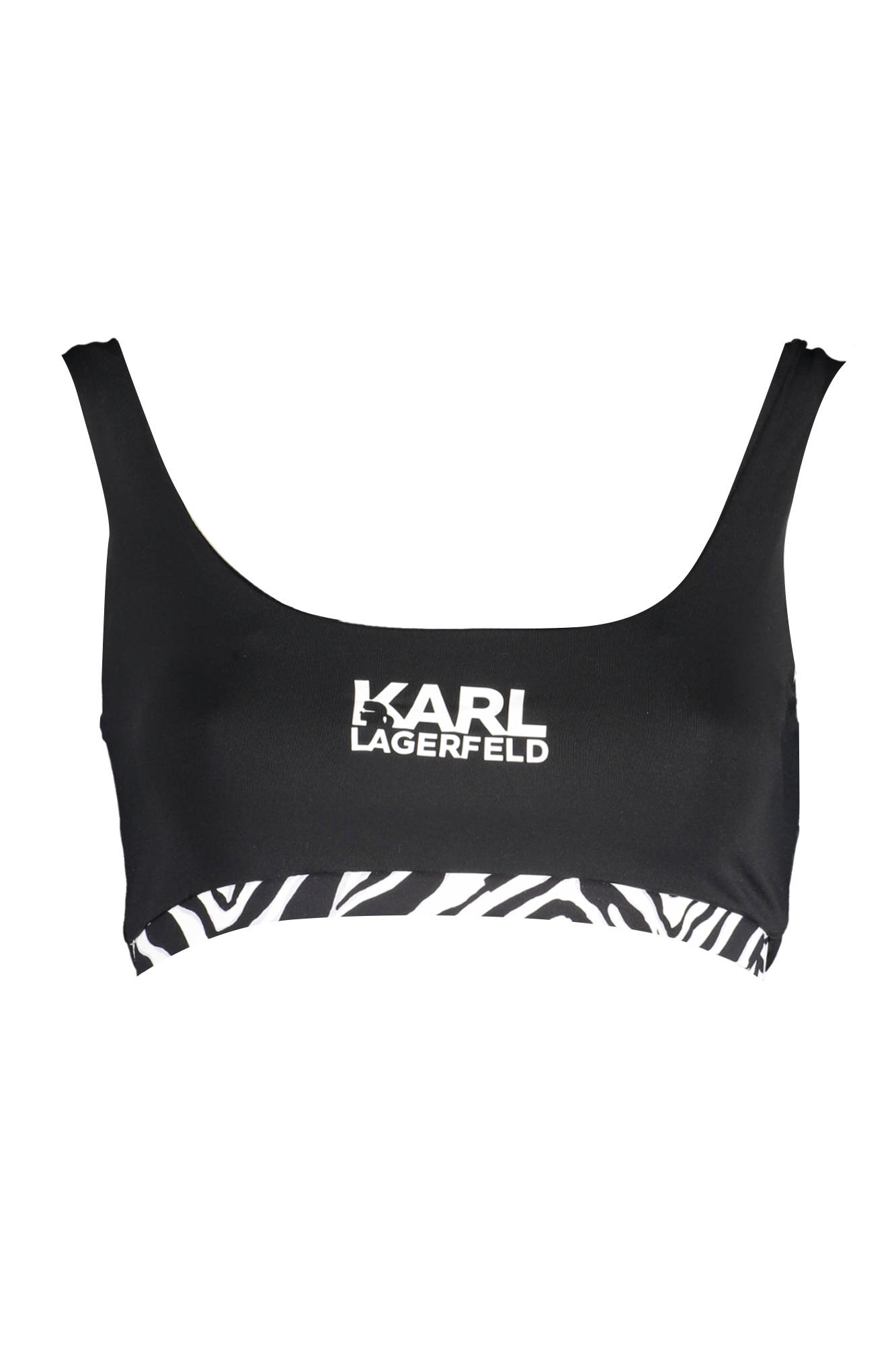 KARL LAGERFELD BEACHWEAR COSTUME PARTE SOPRA DONNA NERO