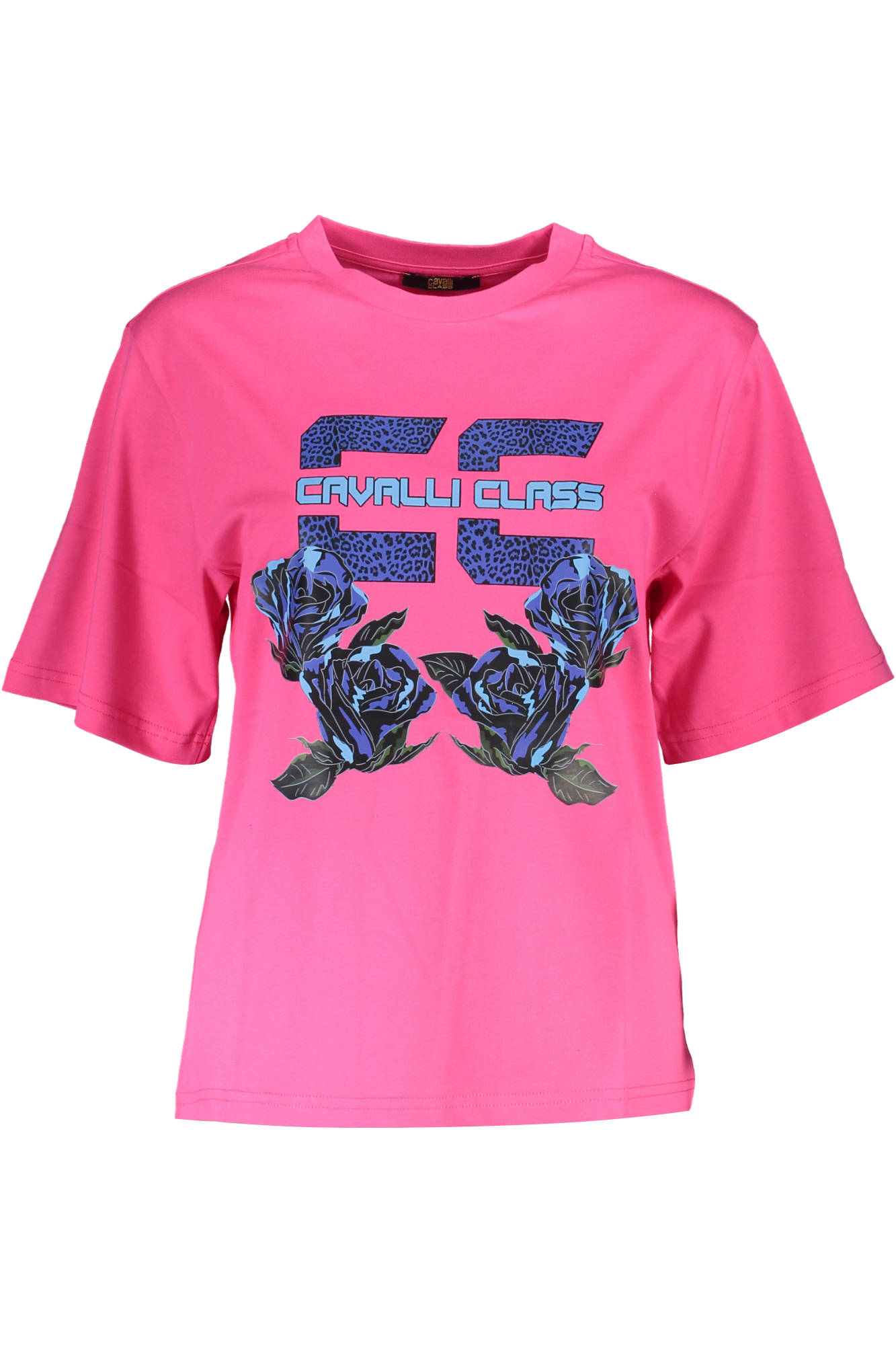 Cavalli Class Blu Cotton Men T-Shirt main image 0