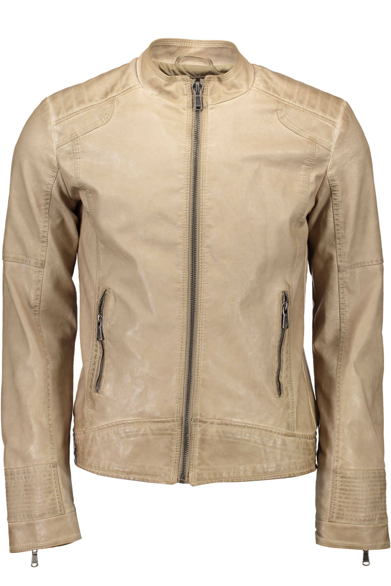 jacket men's YES ZEE beige polyurethane SB972 - ZOOODE.COM