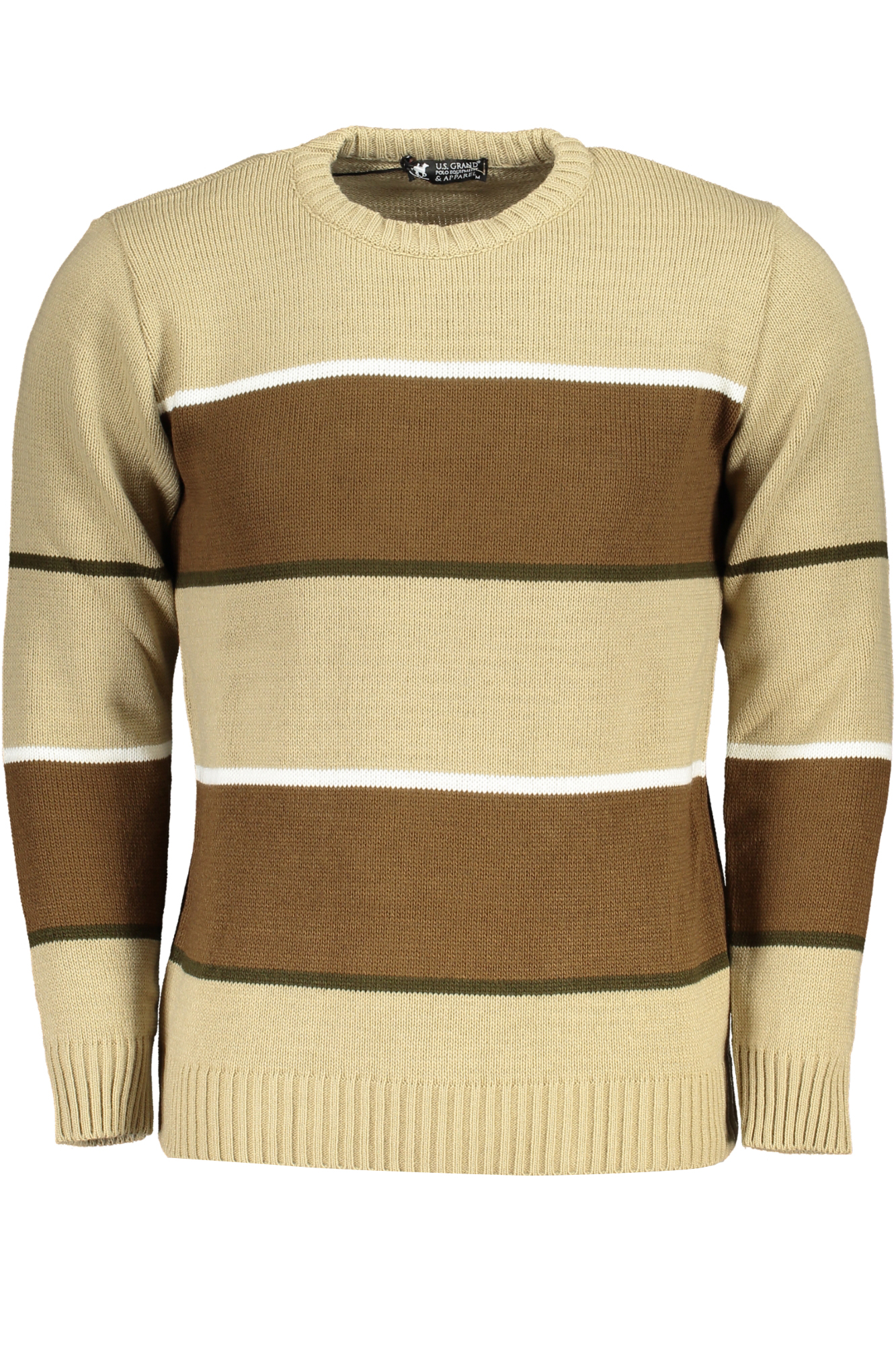 U.S. GRAND POLO MAGLIONE UOMO BEIGE