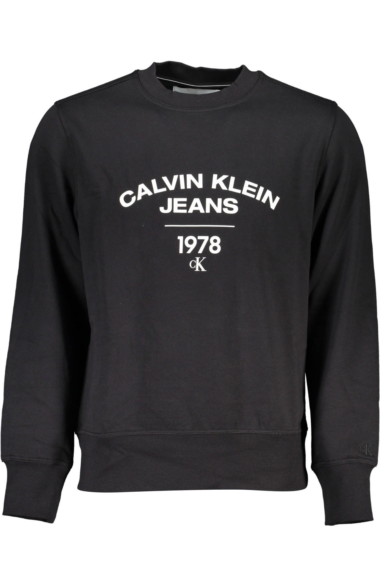 CALVIN KLEIN FELPA SENZA ZIP UOMO NERO