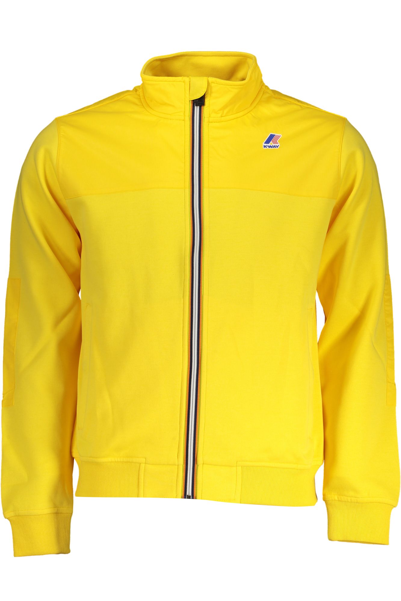 K-WAY FELPA CON ZIP UOMO GIALLO