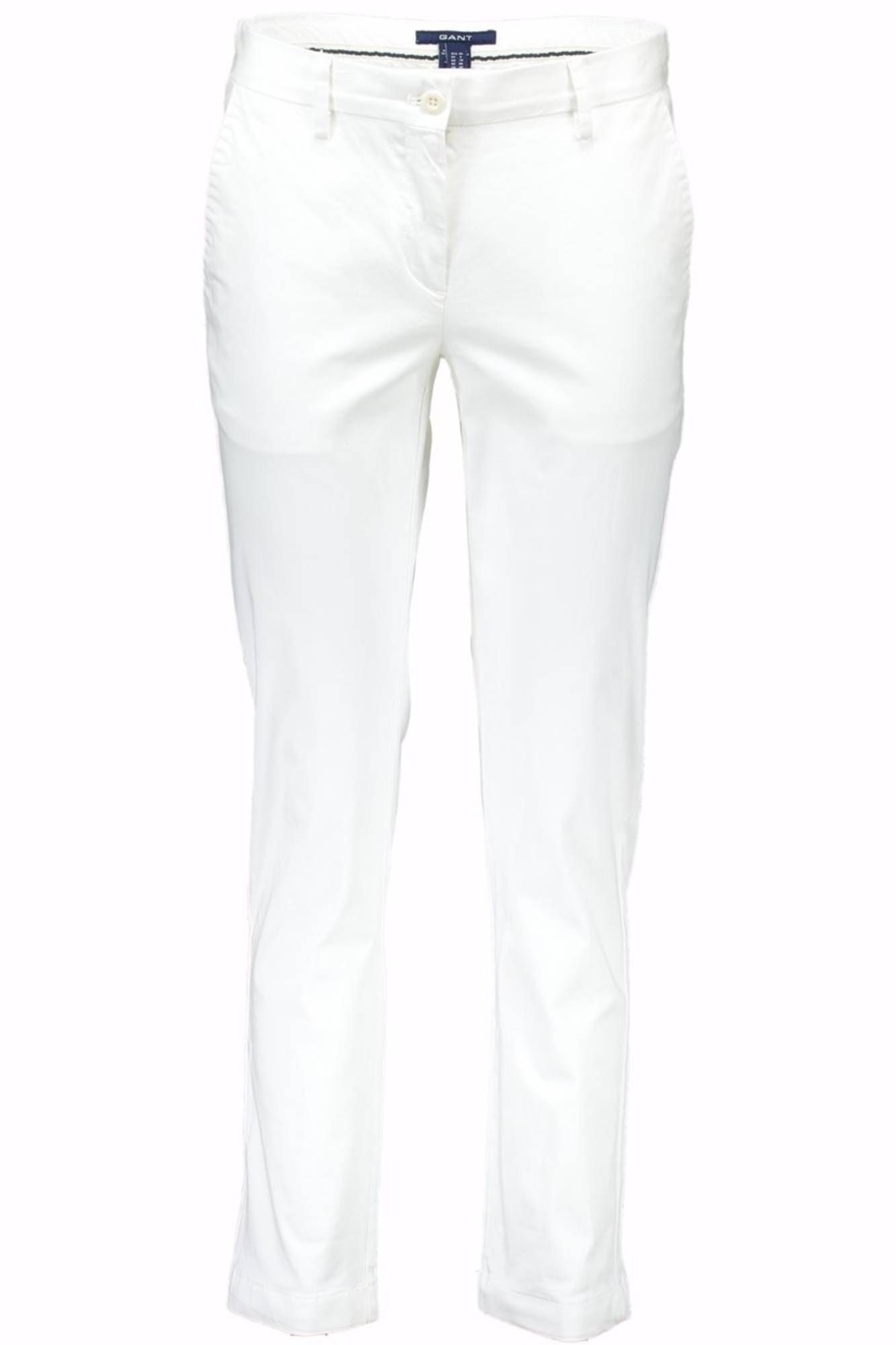 pantaloni donna GANT bianco in cotone SC279 - ZOOODE.COM