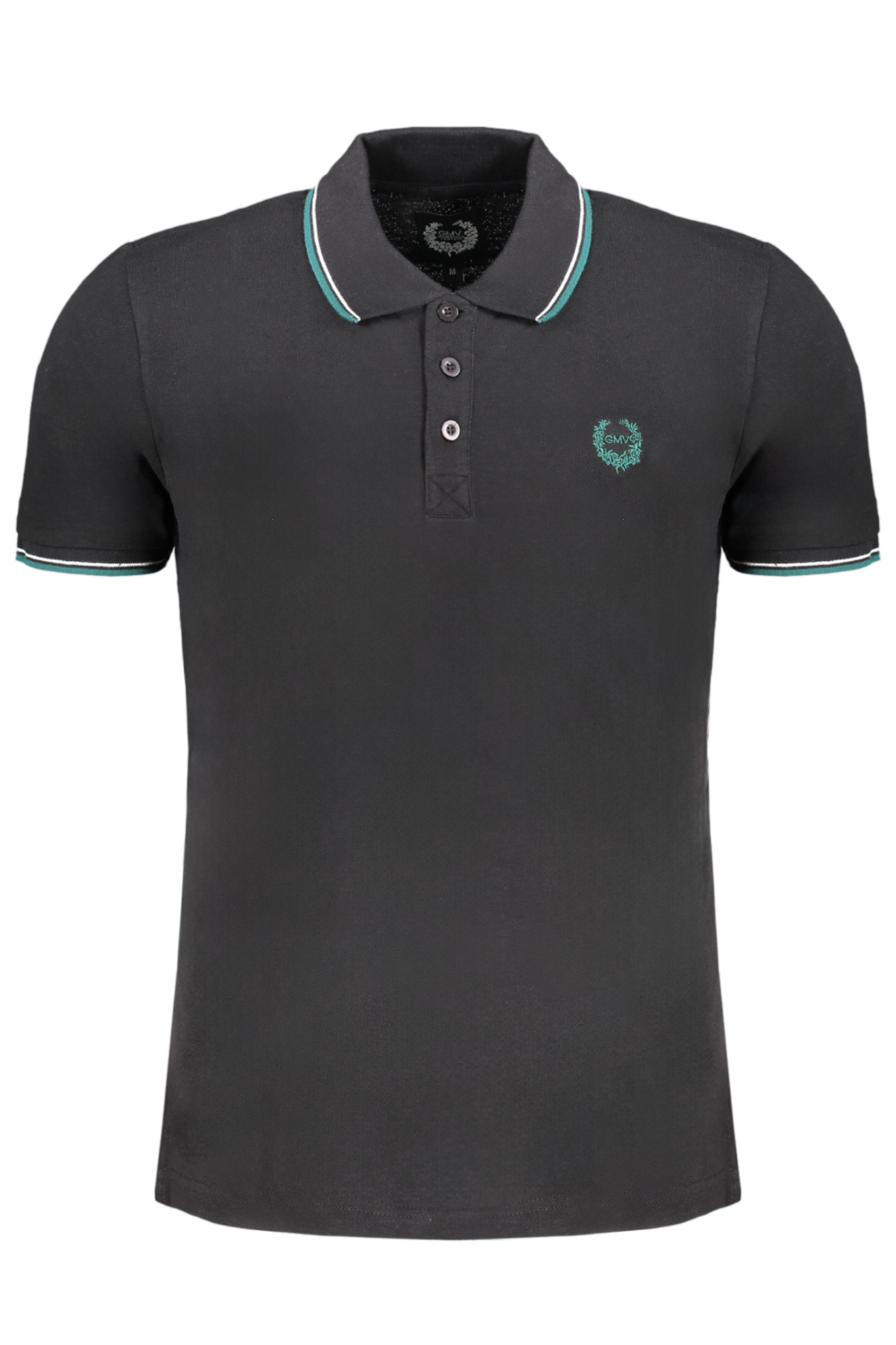 GIAN MARCO VENTURI POLO MANICHE CORTE UOMO NERO