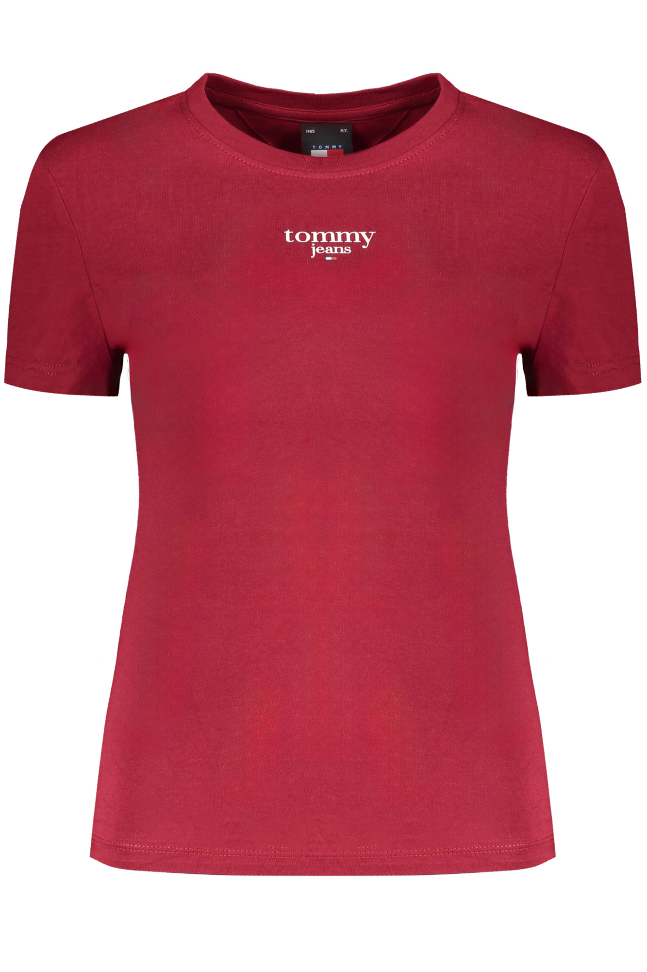 TOMMY HILFIGER T-SHIRT MANICHE CORTE DONNA ROSSO
