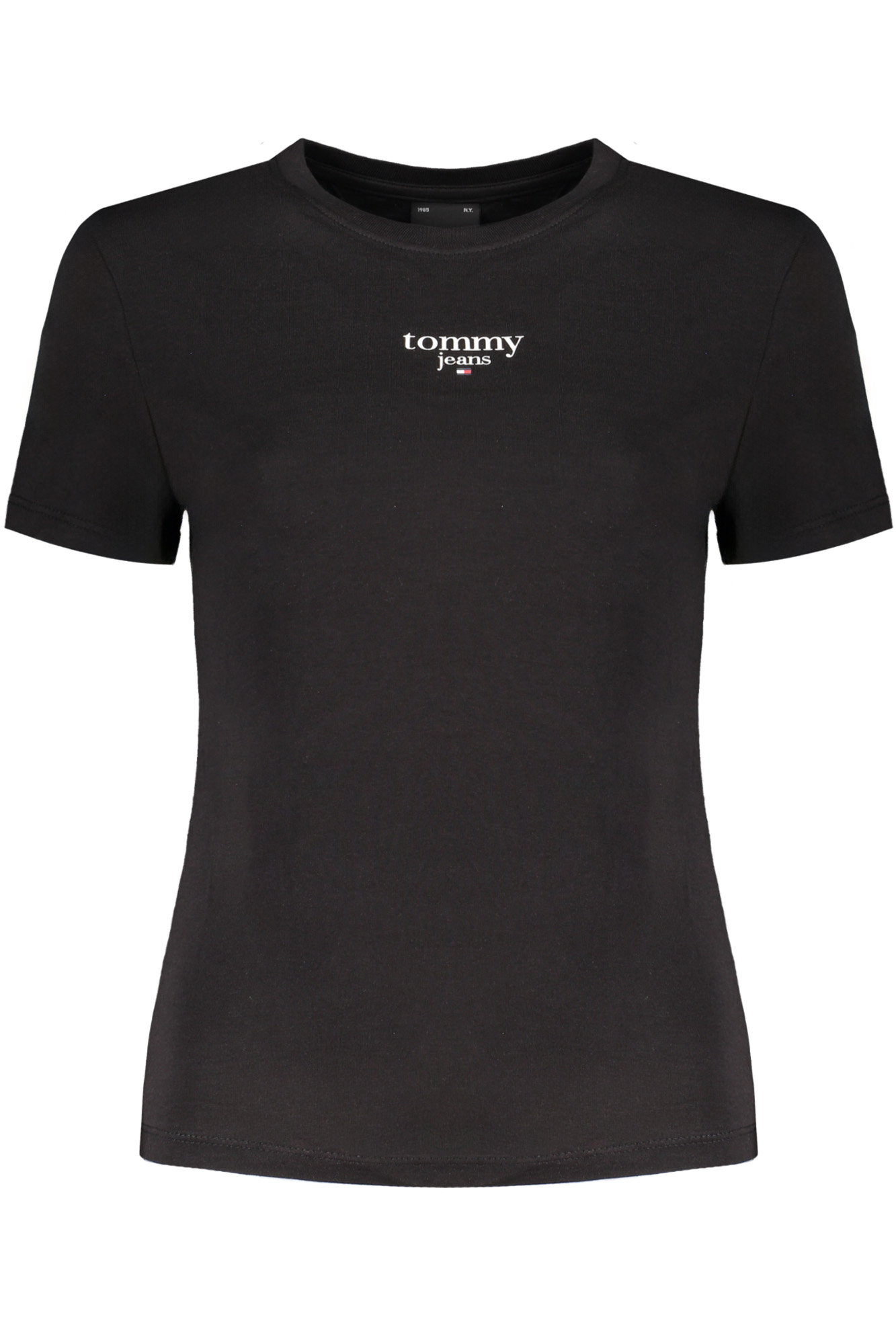 TOMMY HILFIGER T-SHIRT MANICHE CORTE DONNA NERO