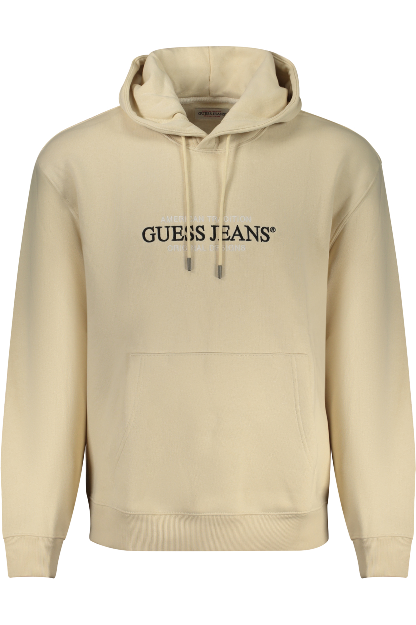 GUESS JEANS FELPA SENZA ZIP UOMO BEIGE