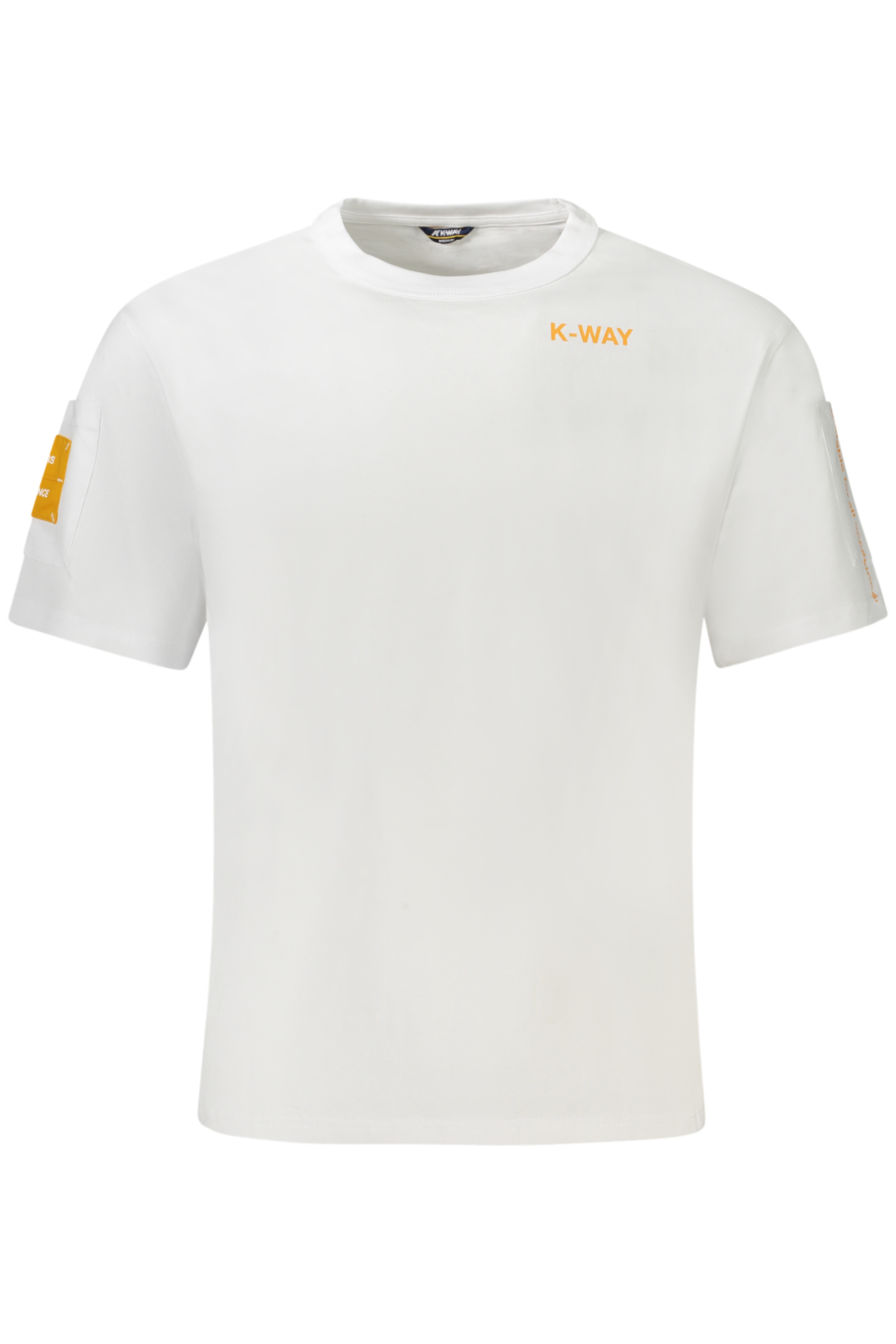 K-WAY T-SHIRT MANICHE CORTE UOMO BIANCO