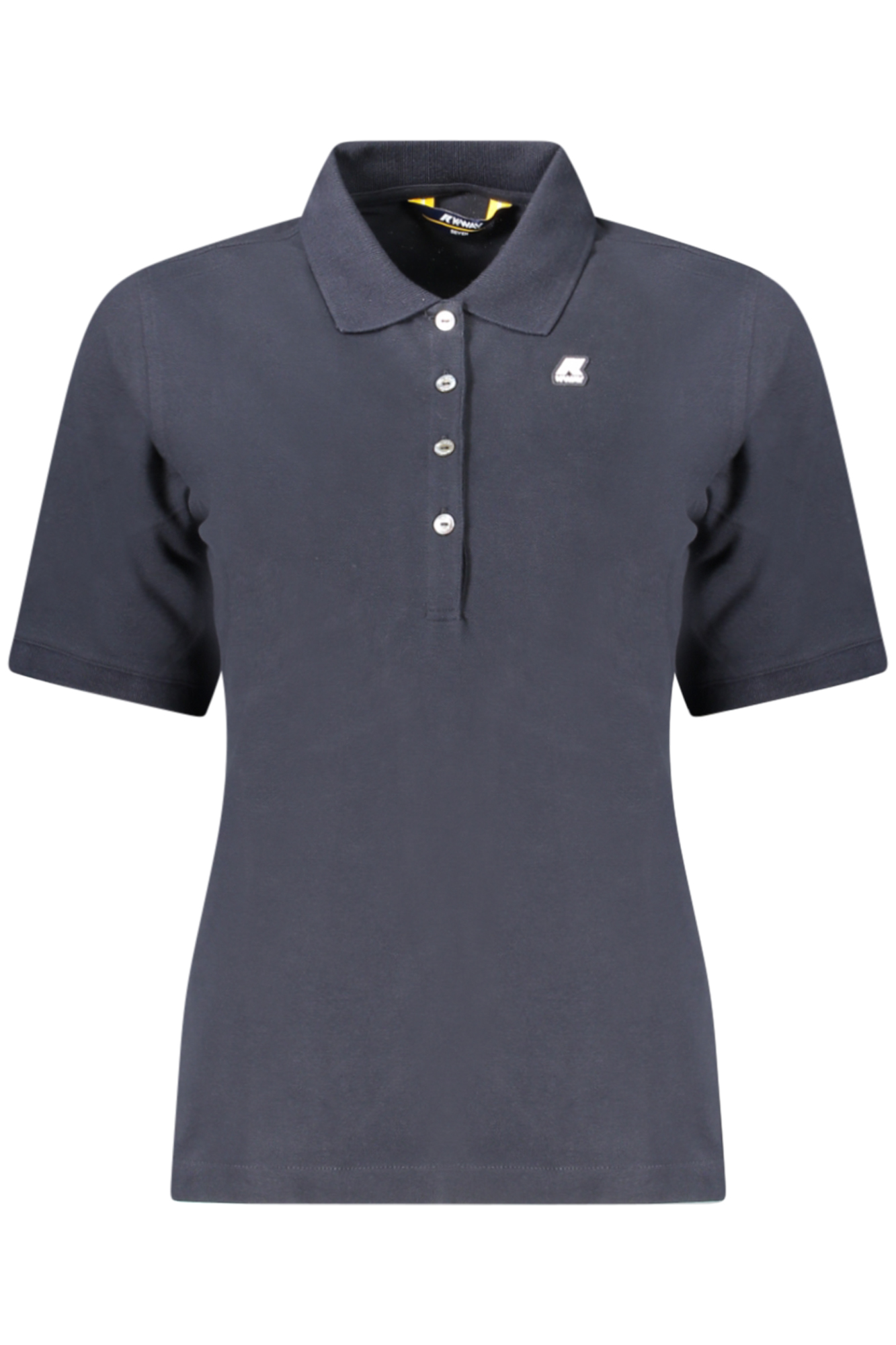 K-WAY POLO MANICHE CORTE DONNA BLU
