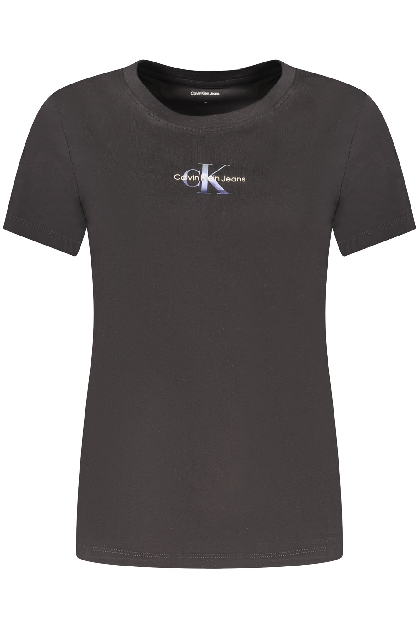 CALVIN KLEIN T-SHIRT MANICHE CORTE DONNA NERO