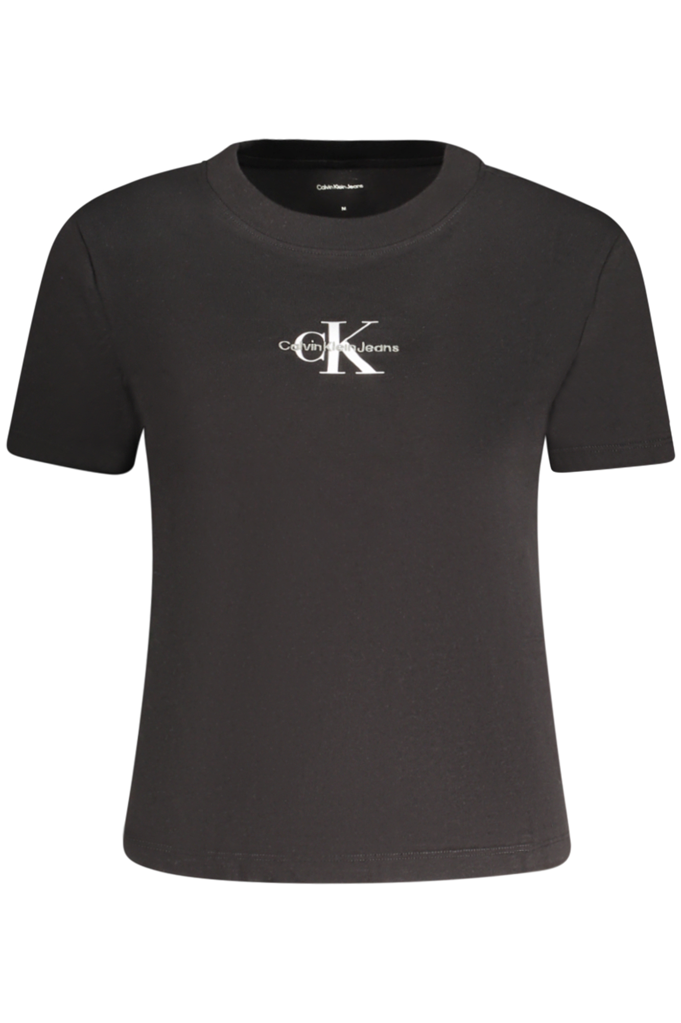 CALVIN KLEIN T-SHIRT MANICHE CORTE DONNA NERO