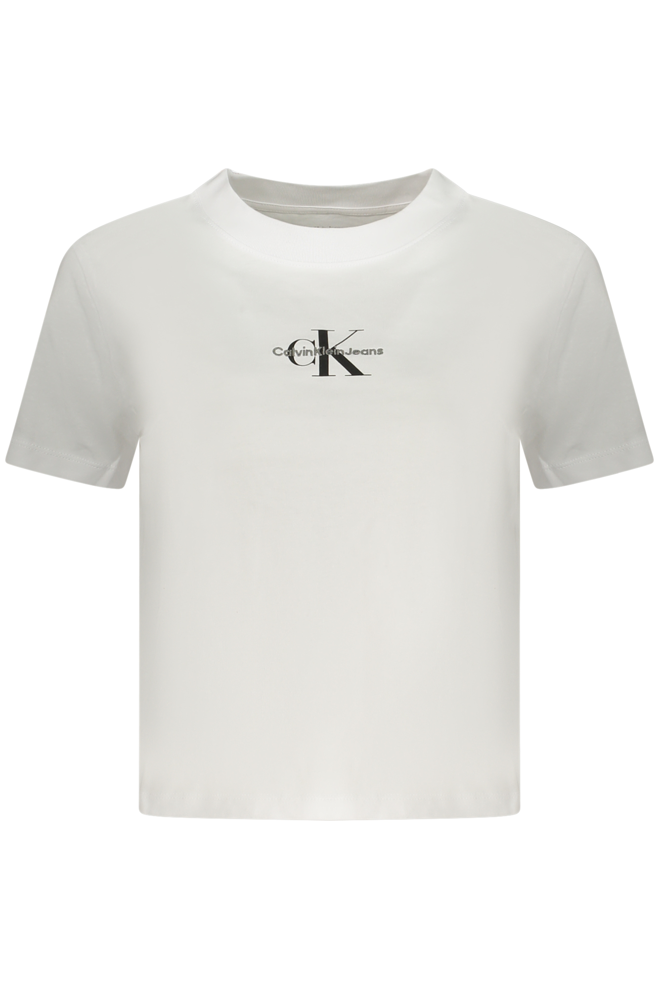 CALVIN KLEIN T-SHIRT MANICHE CORTE DONNA BIANCO