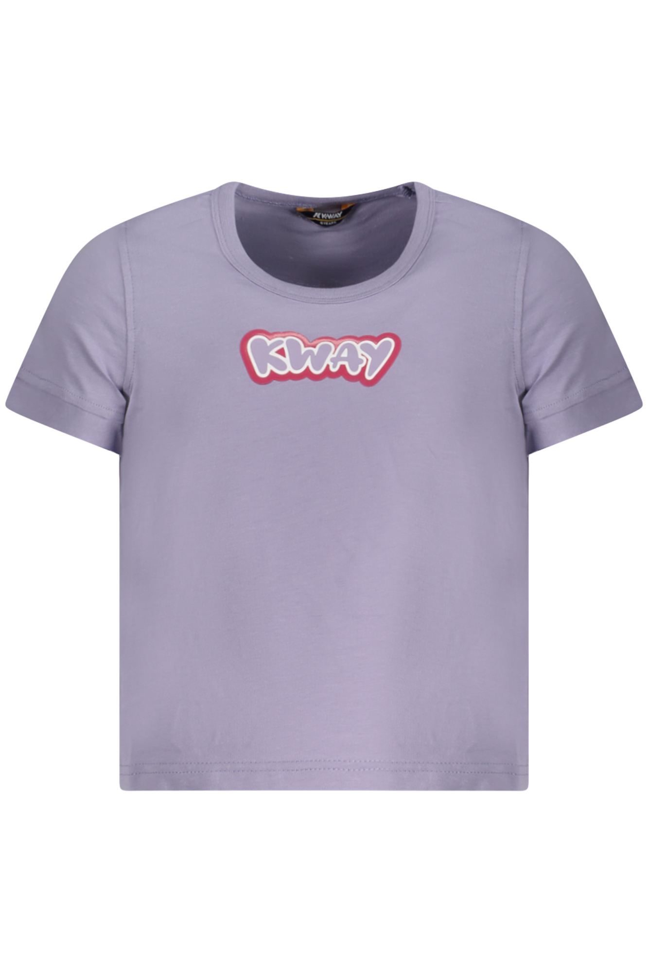 K-WAY T-SHIRT MANICHE CORTE BAMBINA VIOLA
