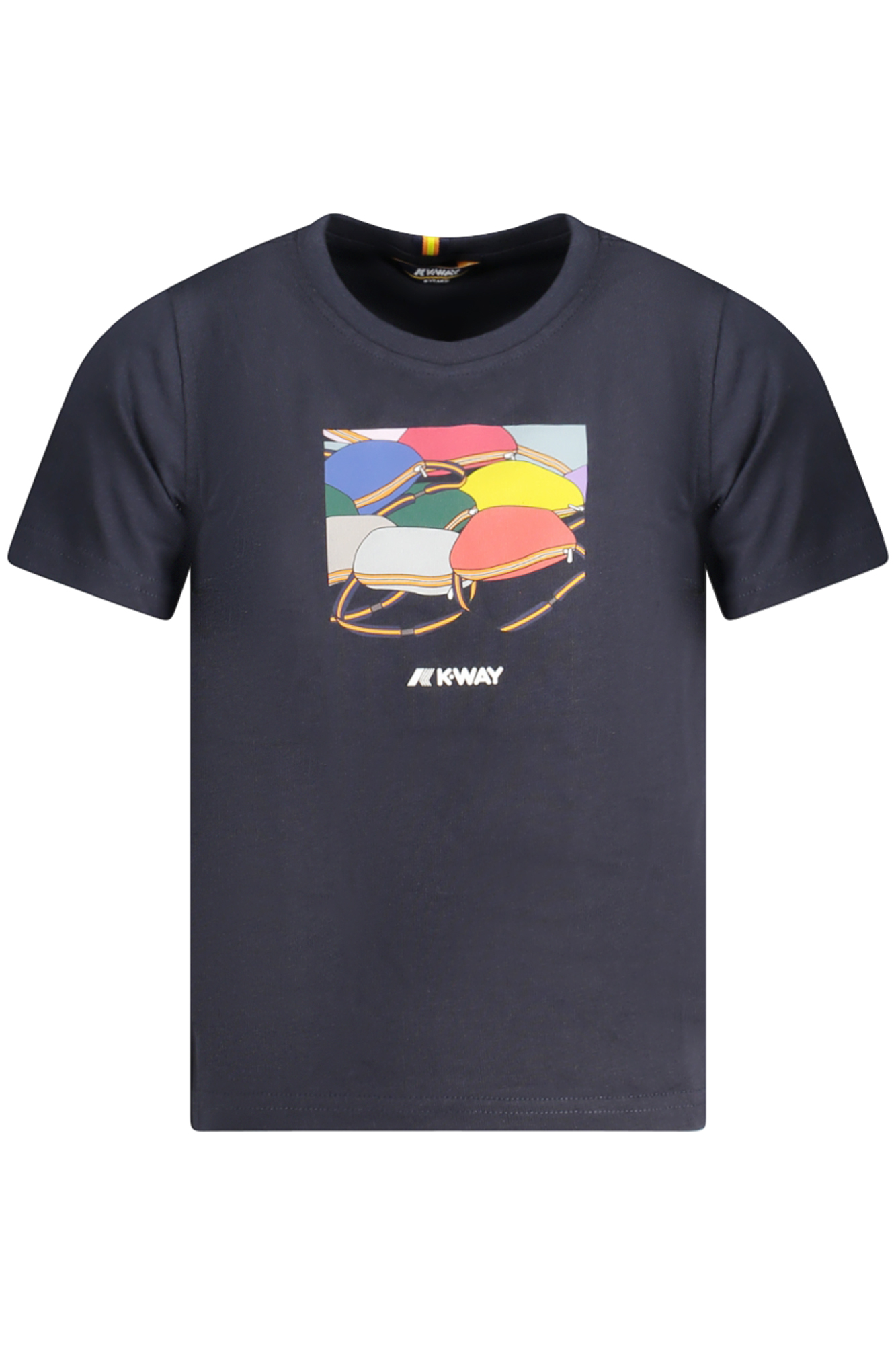 K-WAY T-SHIRT MANICHE CORTE BAMBINO BLU