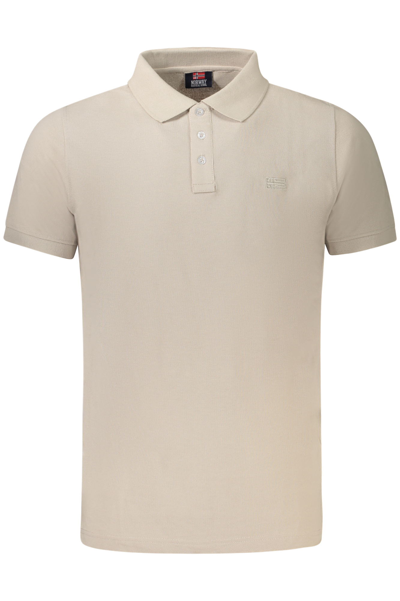 NORWAY 1963 POLO MANICHE CORTE UOMO BEIGE