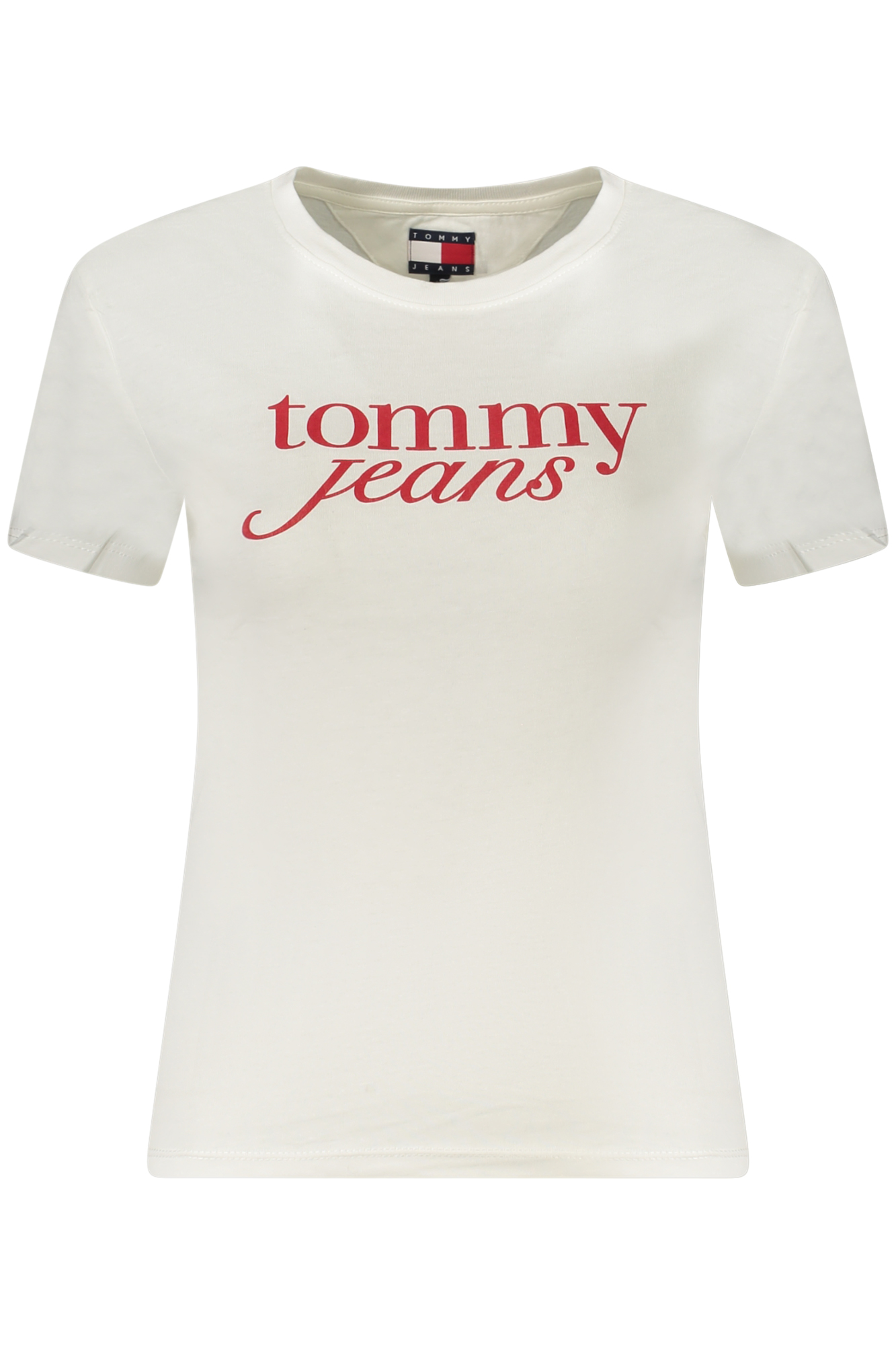 TOMMY HILFIGER T-SHIRT MANICHE CORTE DONNA BIANCO
