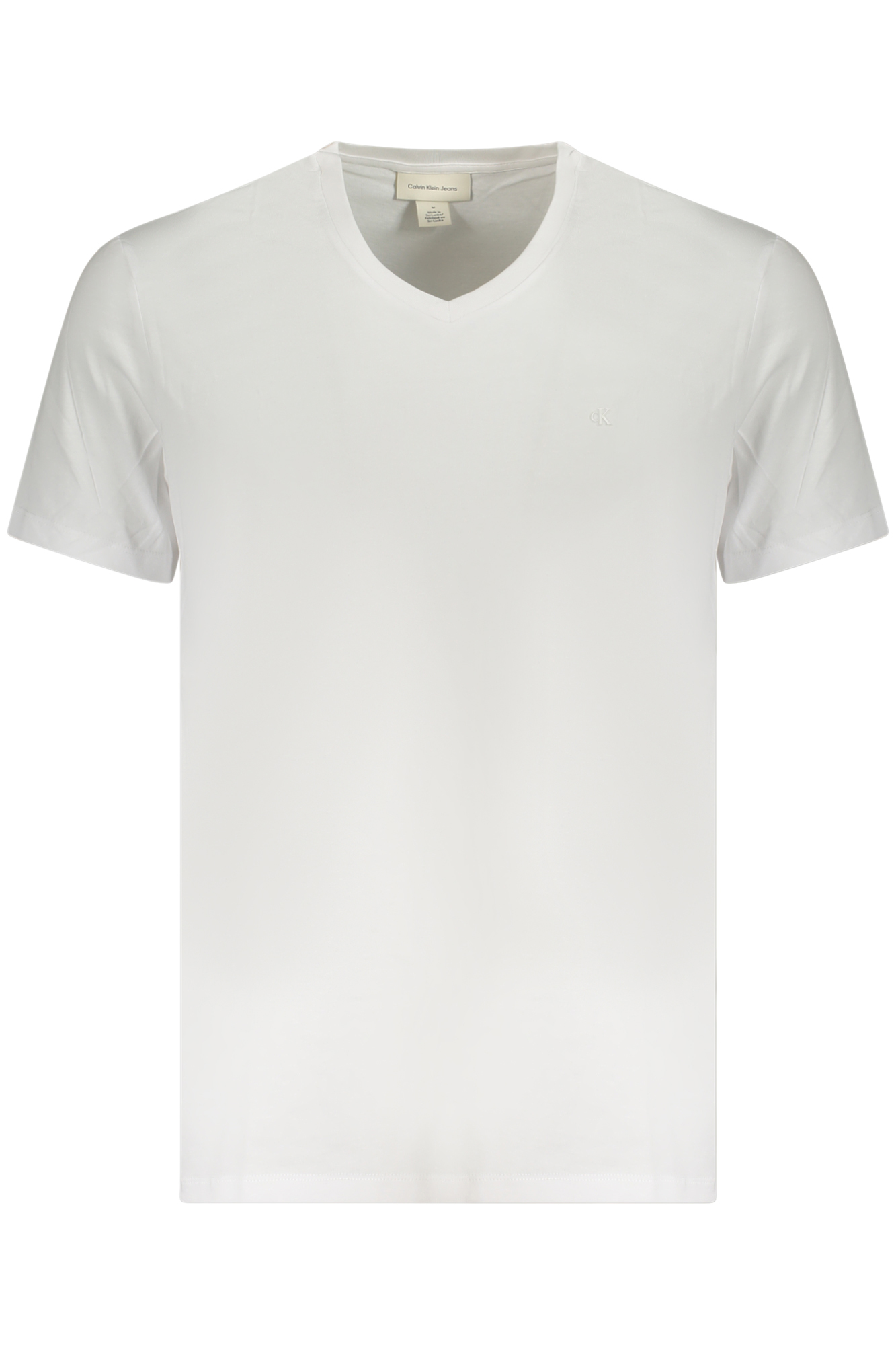CALVIN KLEIN T-SHIRT MANICHE CORTE UOMO BIANCO