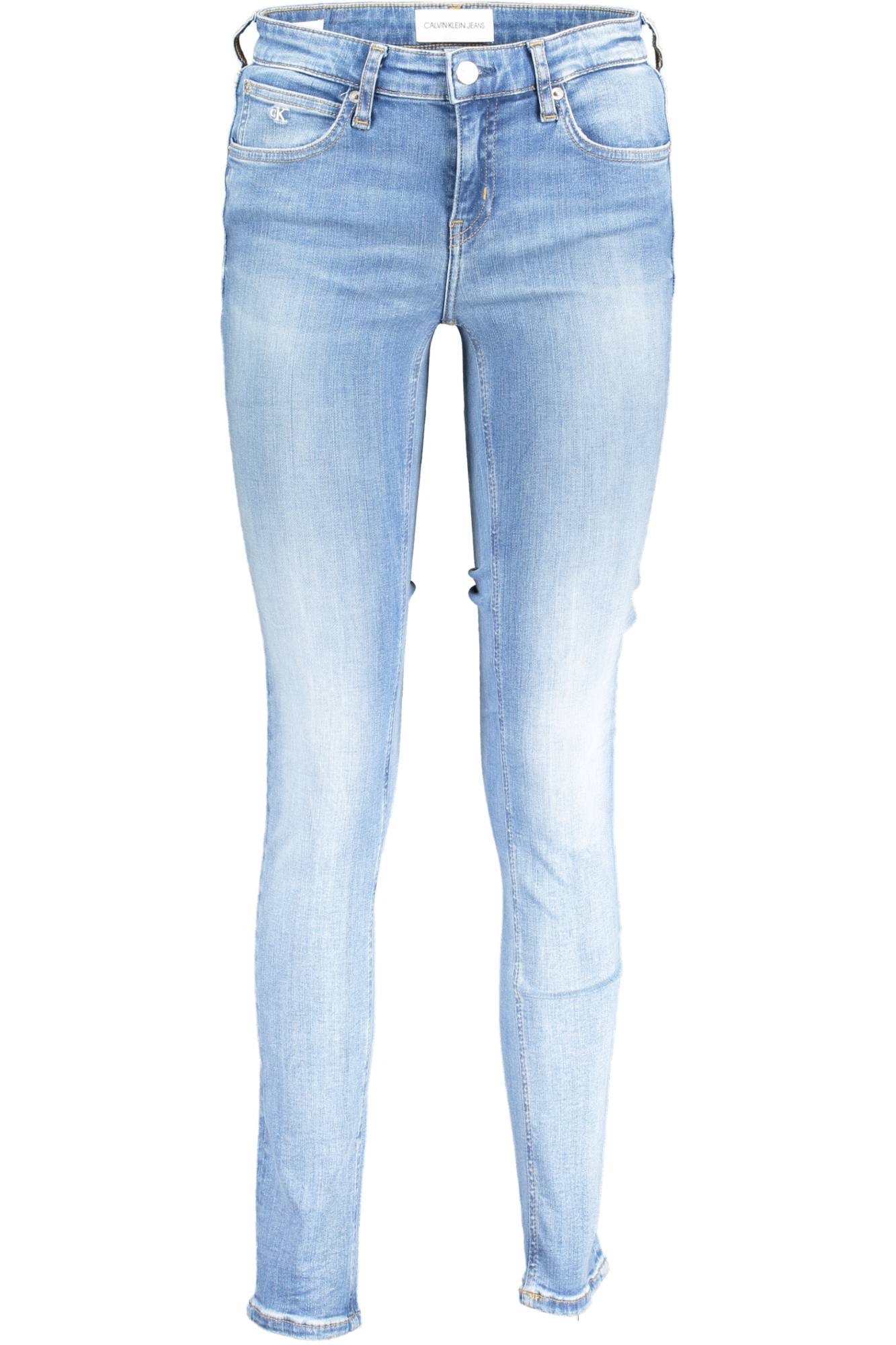 jeans donna CALVIN KLEIN celeste in cotone SA300 - ZOOODE.COM