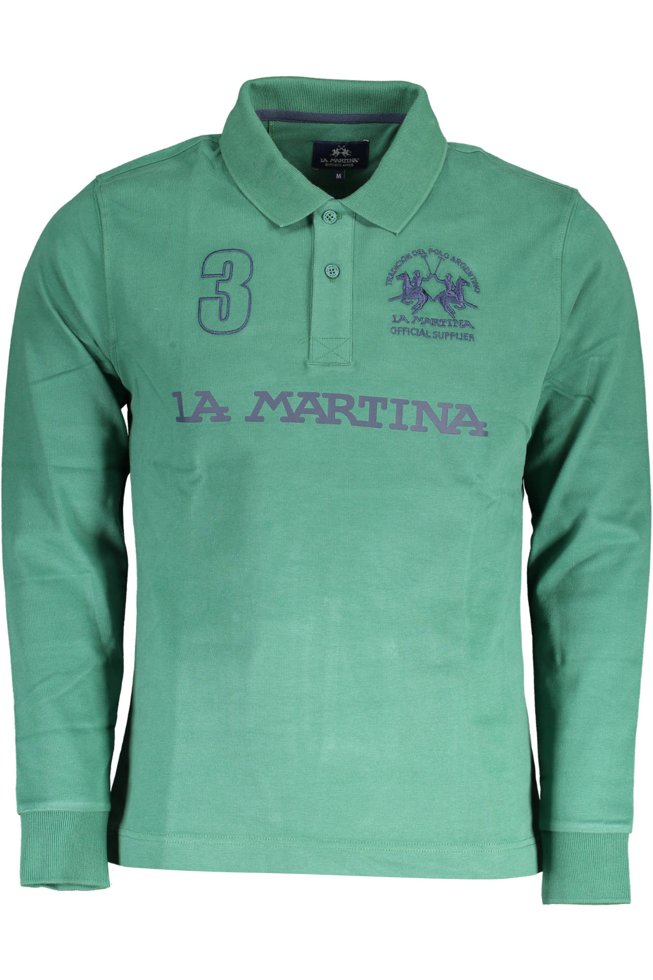 LA MARTINA POLO MANICHE LUNGHE UOMO VERDE