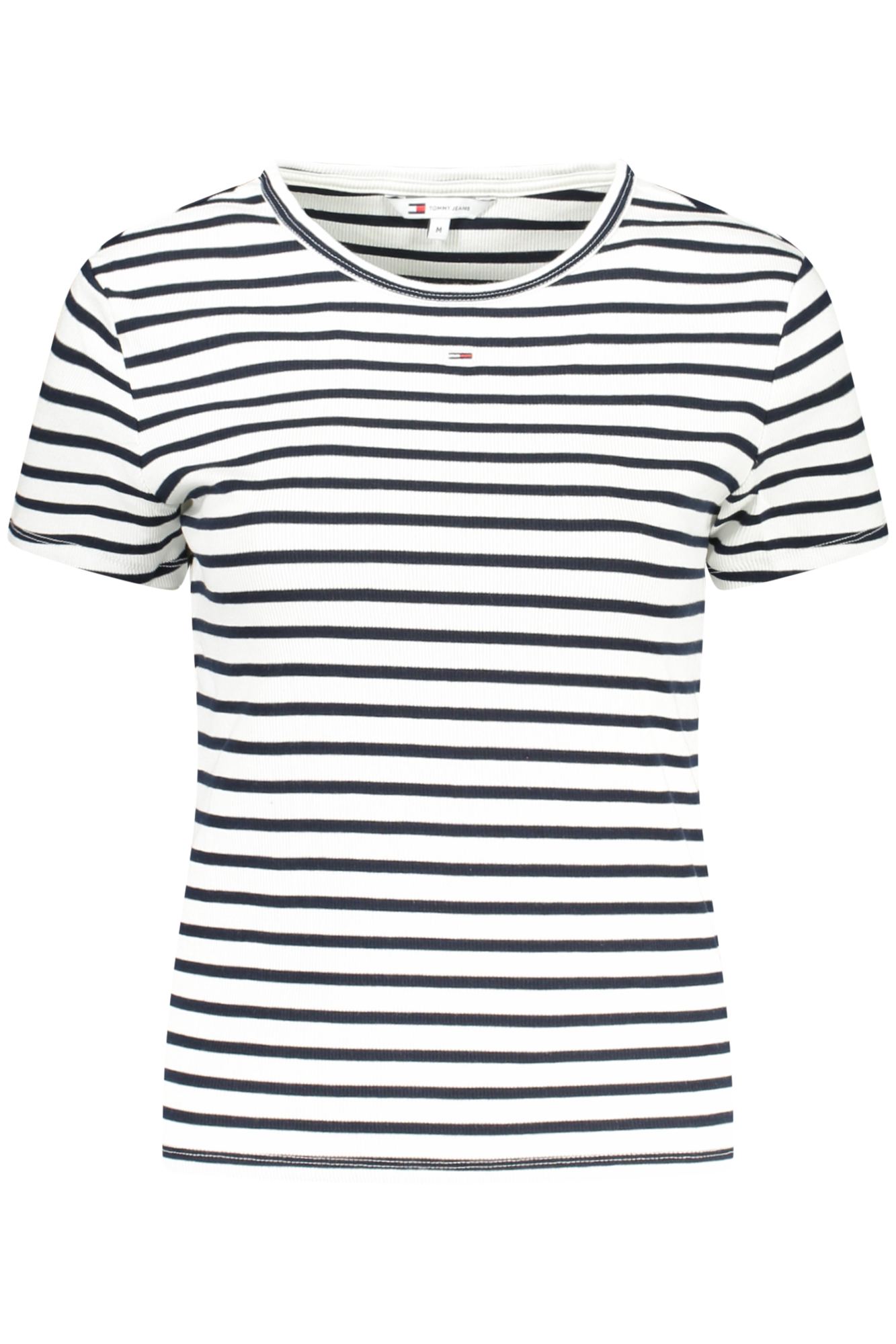 TOMMY HILFIGER T-SHIRT MANICHE CORTE DONNA BIANCO