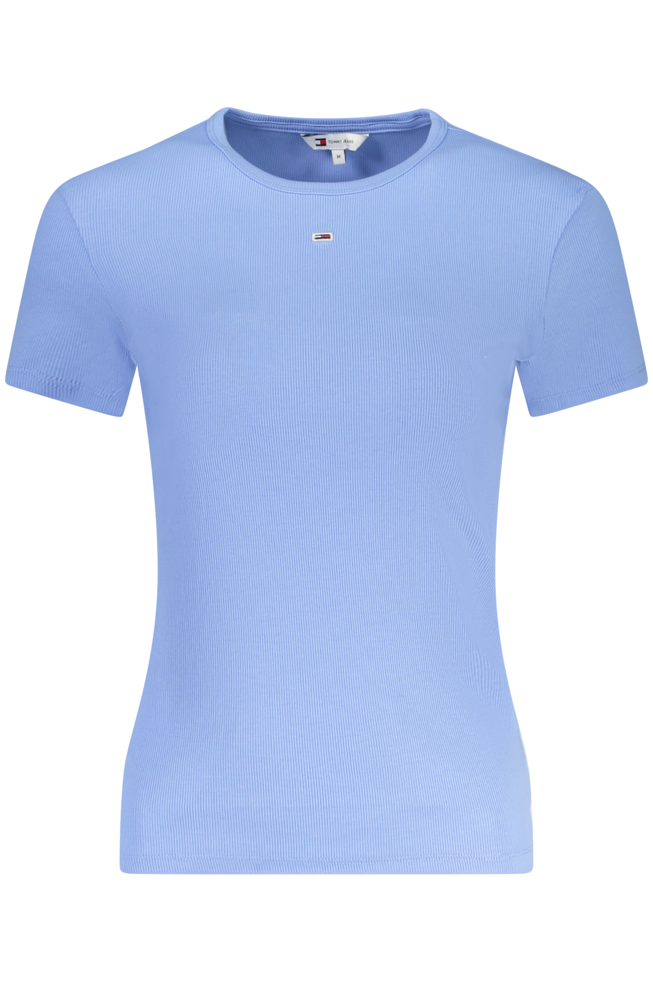 TOMMY HILFIGER T-SHIRT MANICHE CORTE DONNA AZZURRO