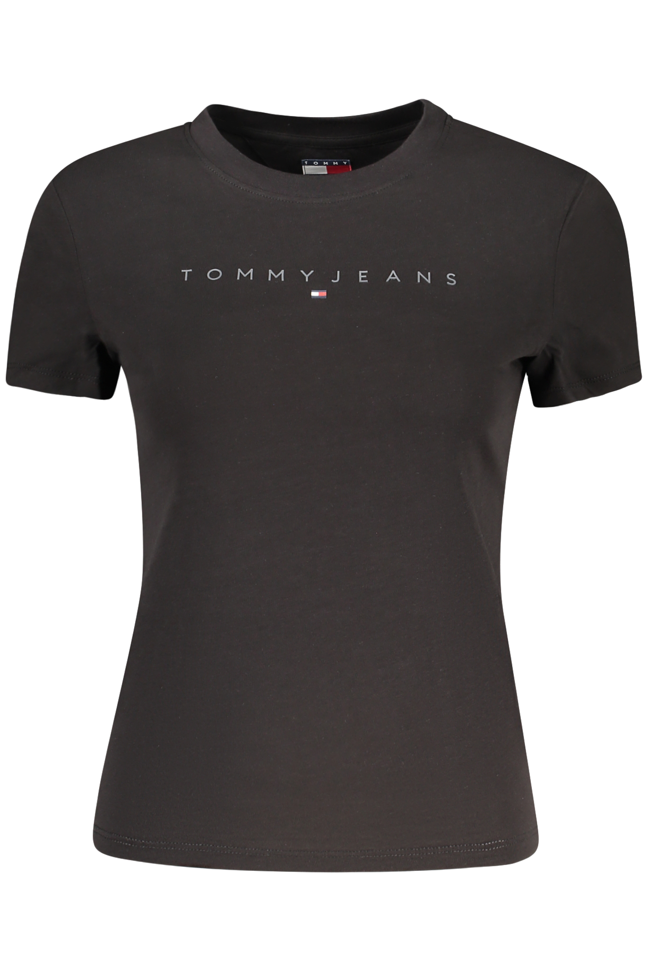 TOMMY HILFIGER T-SHIRT MANICHE CORTE DONNA NERO
