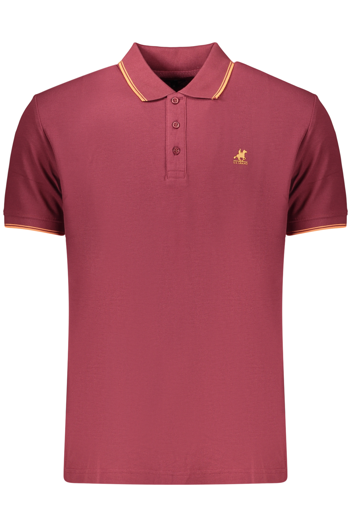 Polo De Manga Corta Para Hombre Us Grand, Rojo.