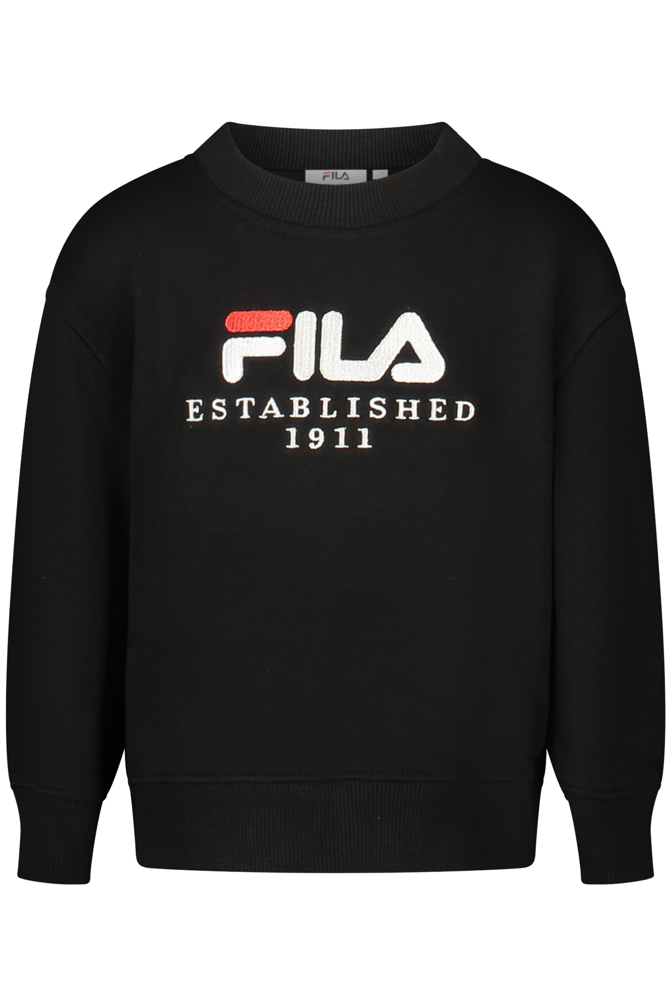 Sudadera Negra Con Cremallera Para Niños De Fila