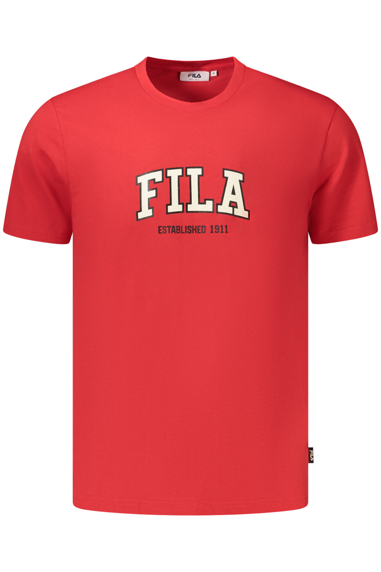 Camiseta De Manga Corta Para Hombre Fila, Roja.