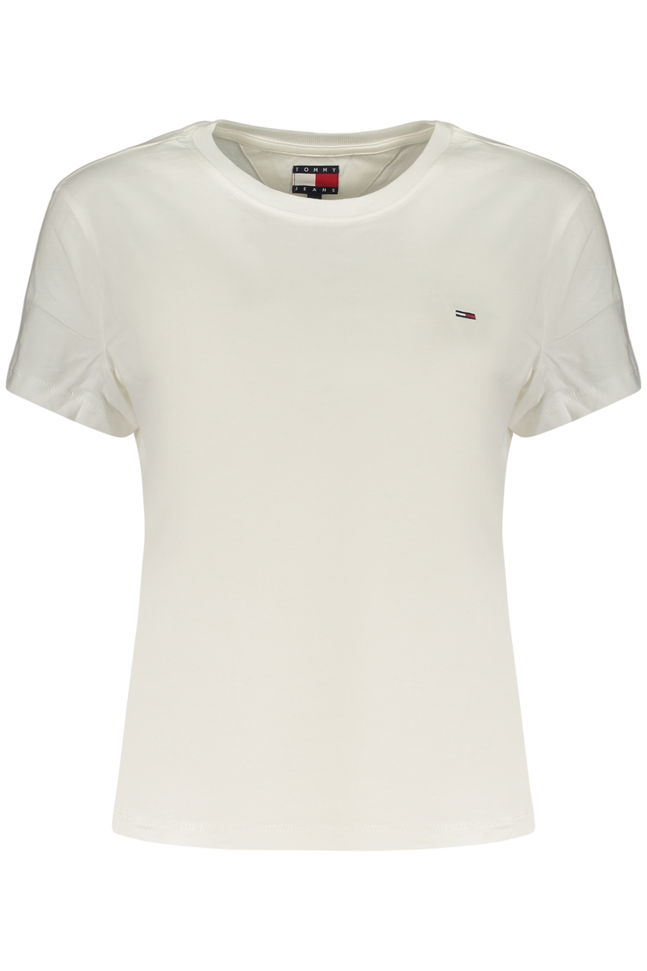 Camiseta Blanca De Manga Corta Para Mujer De Tommy Hilfiger Camiseta Blanca De Manga Corta Para Mujer De Tommy Hilfiger