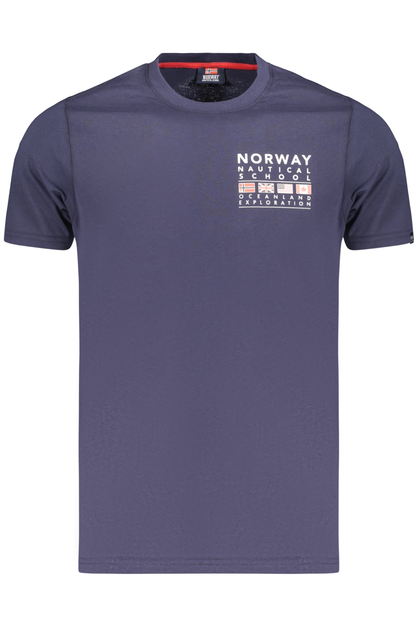 Noruega 1963 Camiseta De Manga Corta Para Hombre Azul