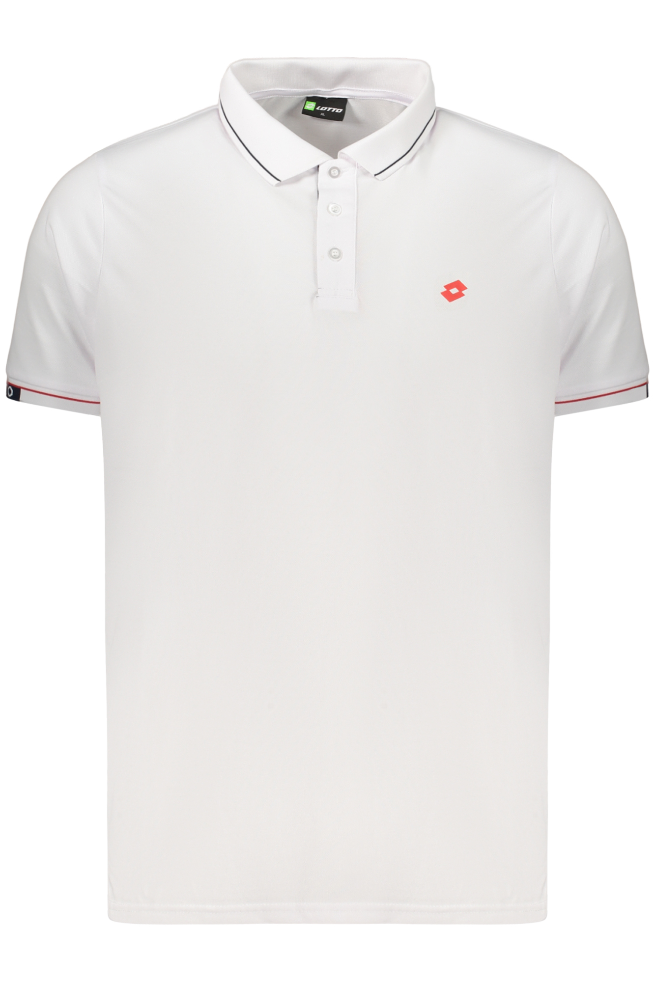 Polo De Manga Corta Para Hombre Lotto, Blanco
