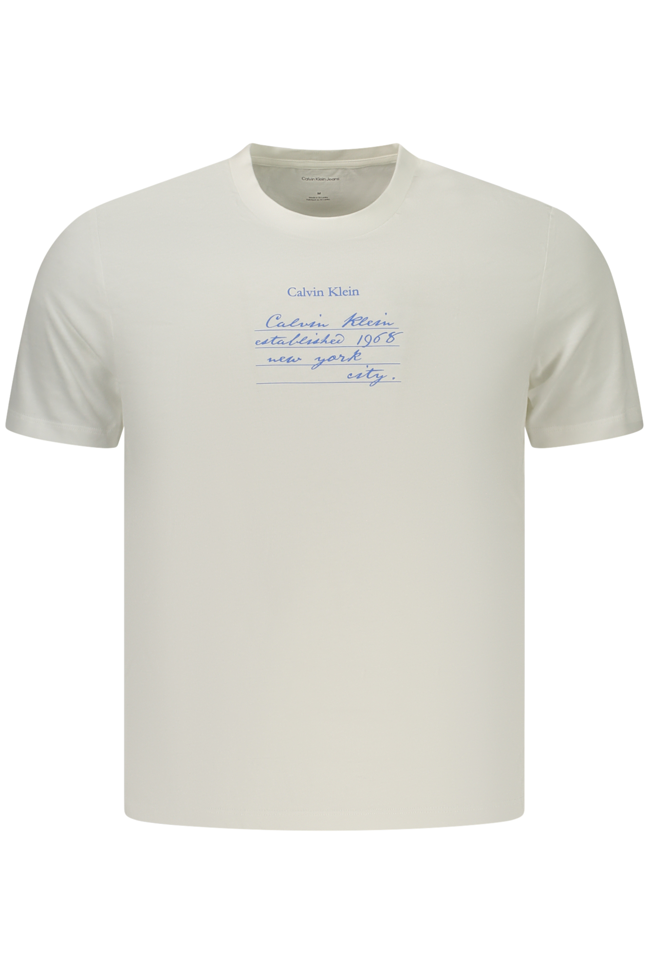 Camiseta Blanca De Manga Corta Para Hombre Calvin Klein