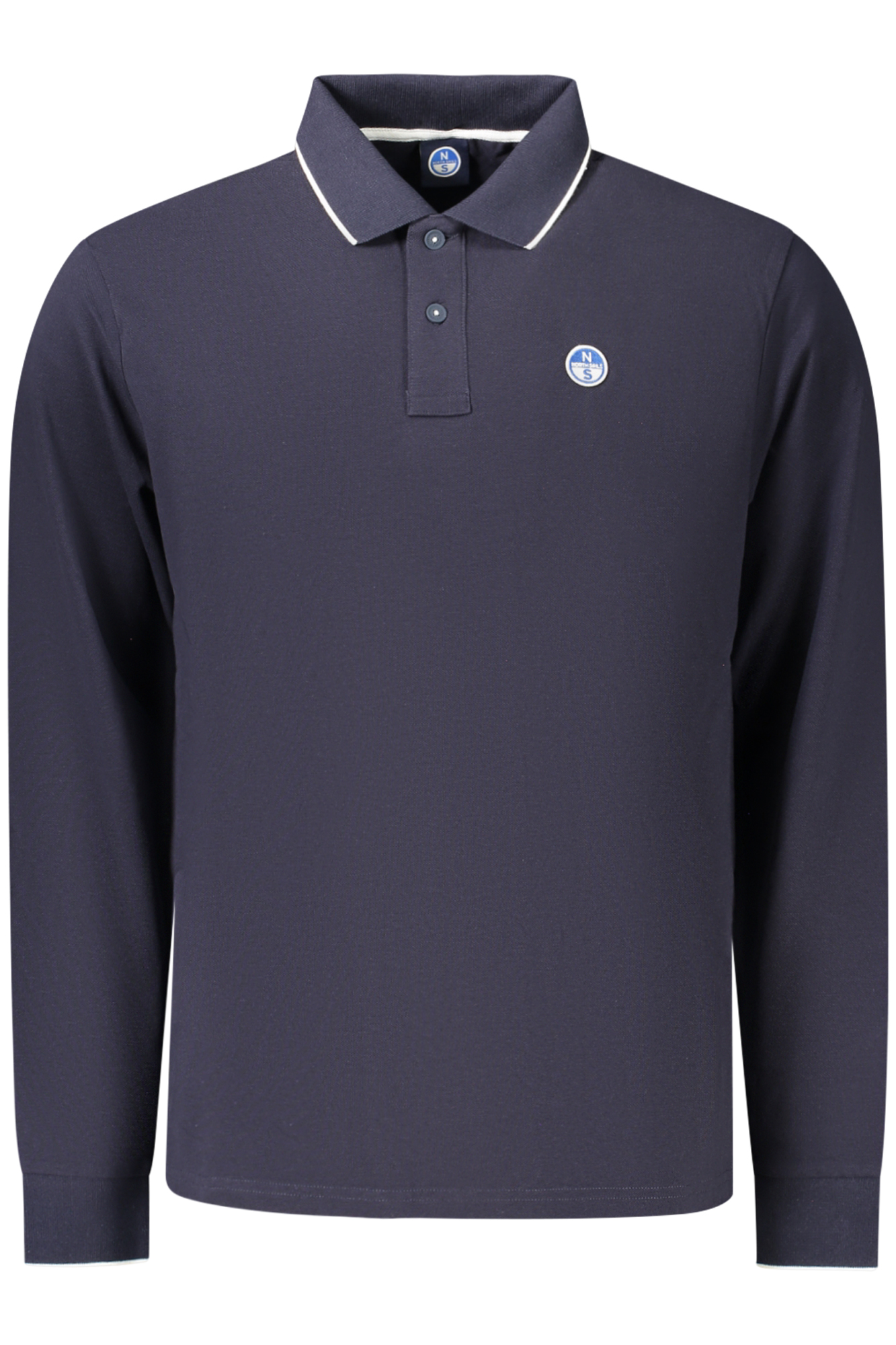 Polo De Manga Larga Para Hombre North Sails, Azul