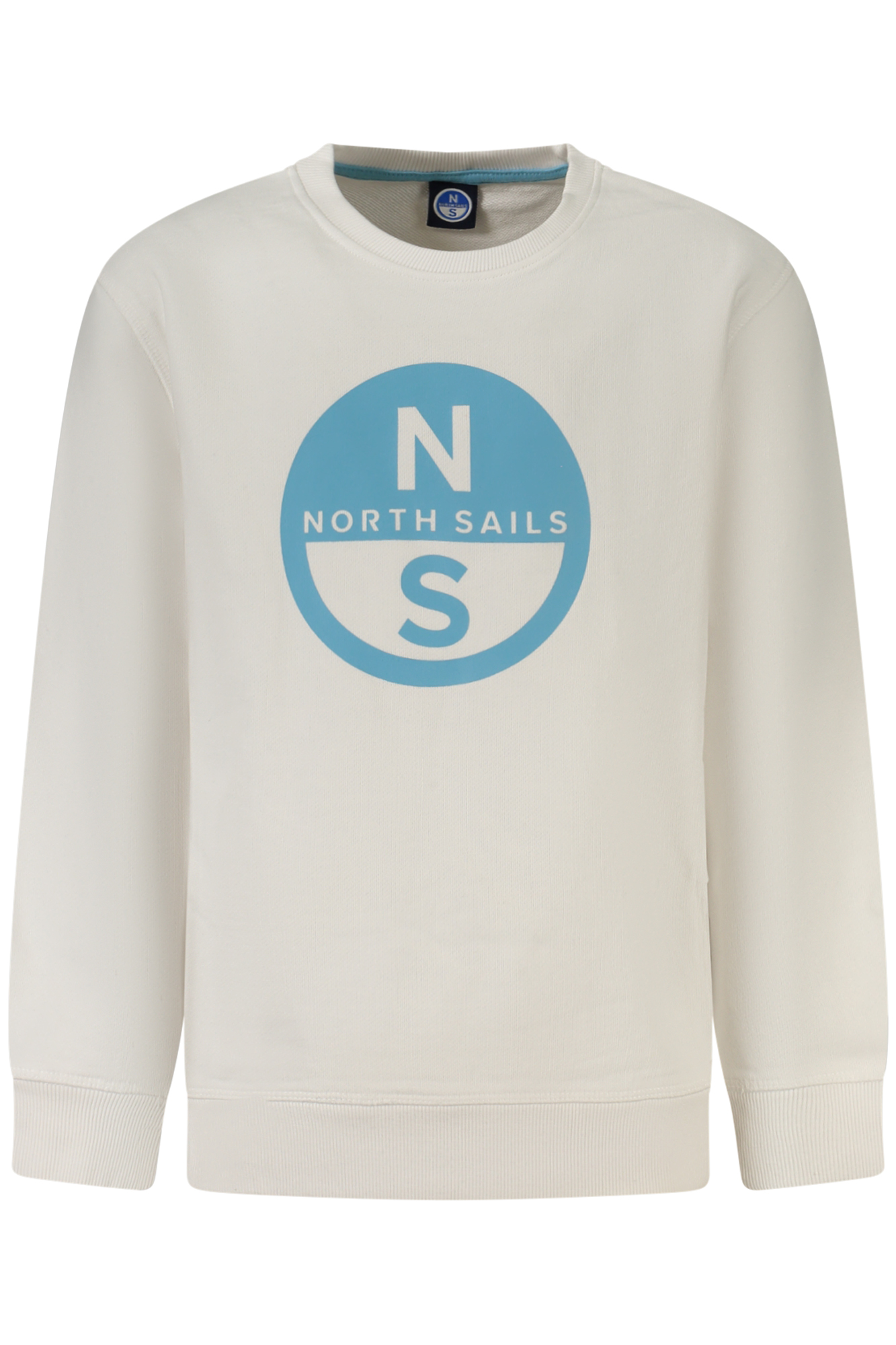 Sudadera Infantil Con Cremallera De North Sails, Blanca.