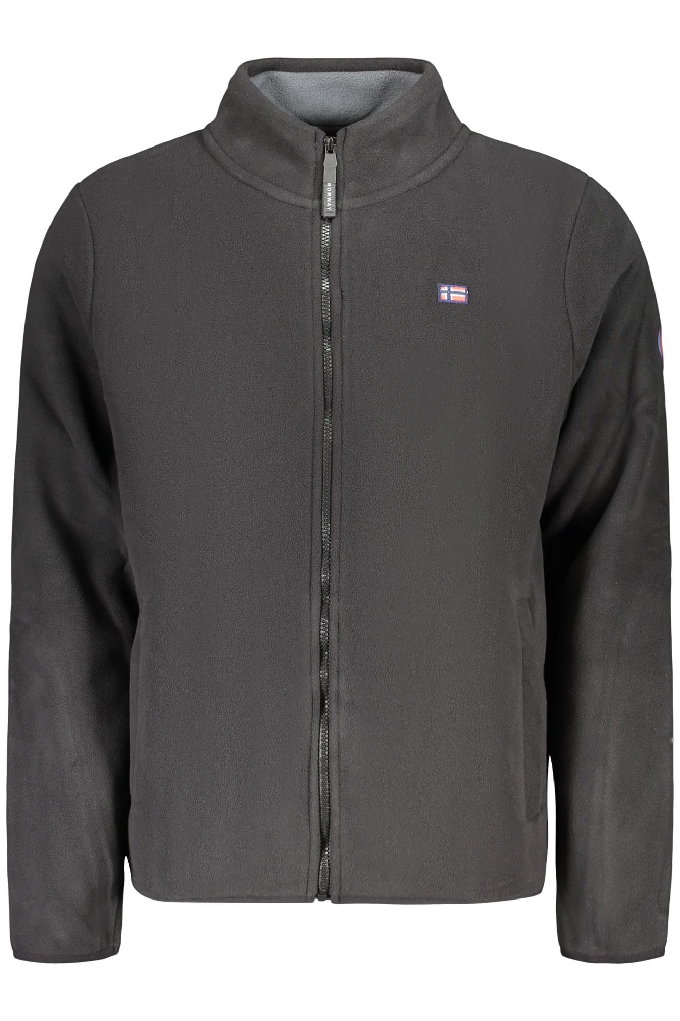 Sweatshirt com fecho Preto