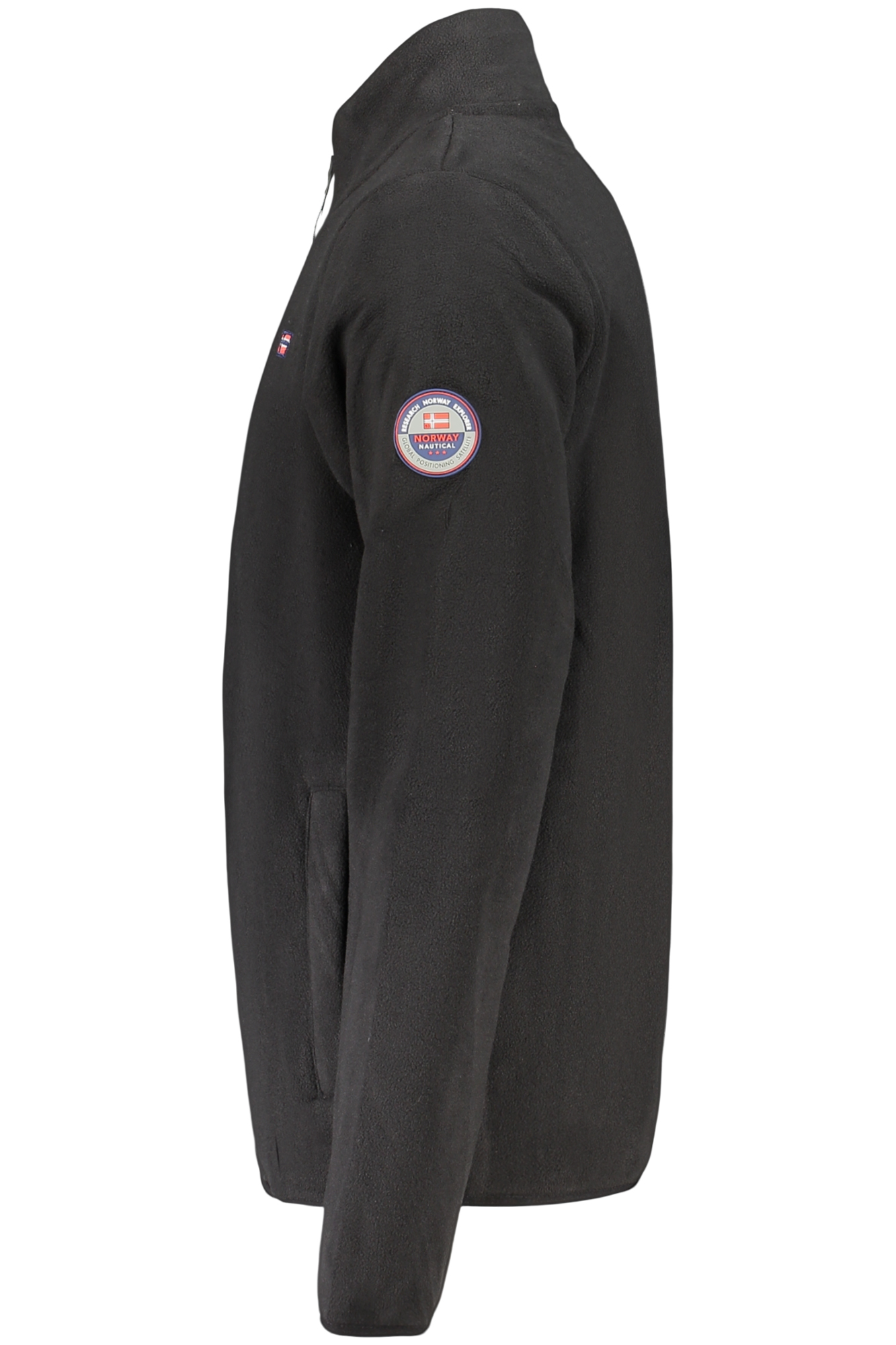 Sweatshirt com fecho Preto