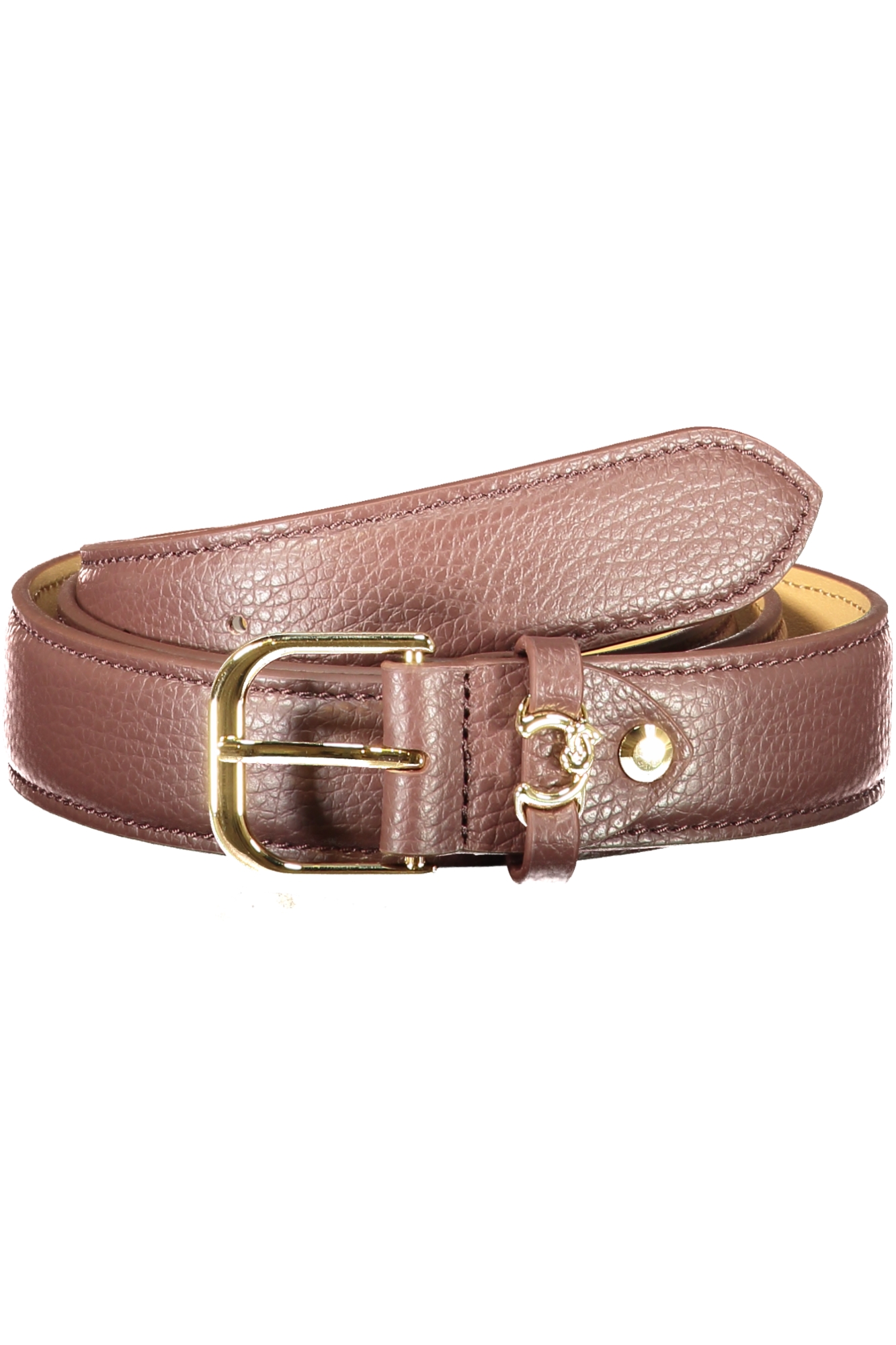 Cinturón de piel marrón para mujer Coccinelle