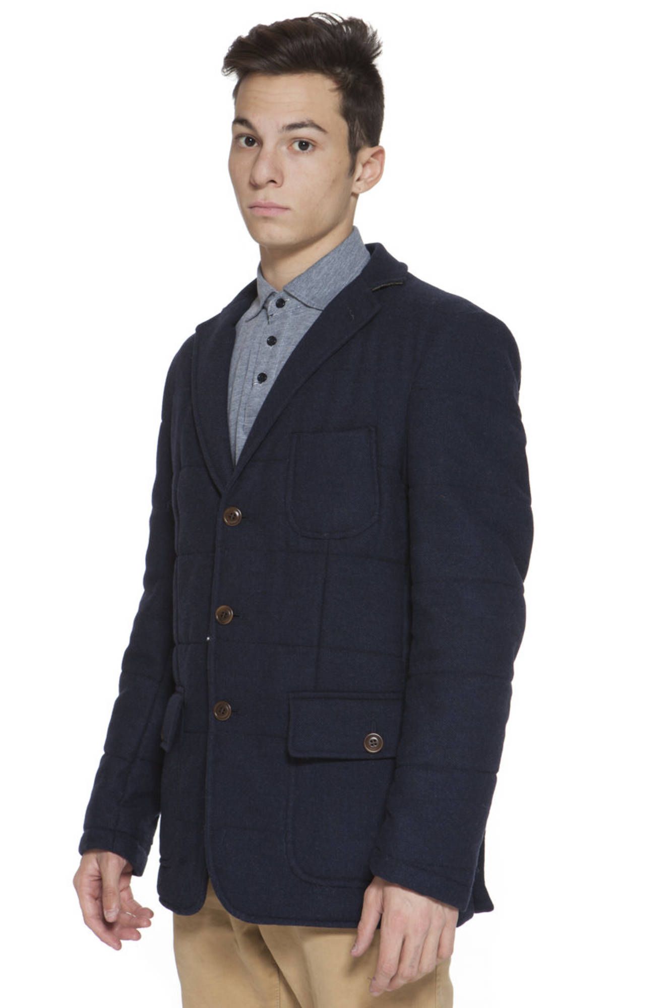 chaqueta hombre GANT azul algodón SE551 - ZOOODE.COM