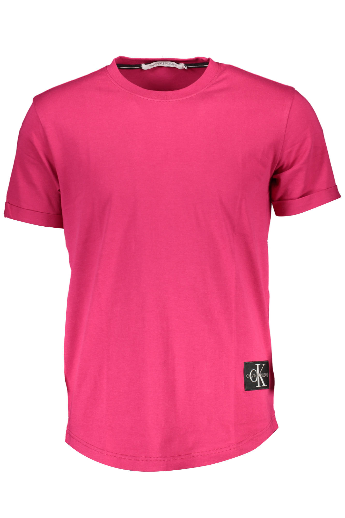 t-shirt men's CALVIN KLEIN pink cotton 