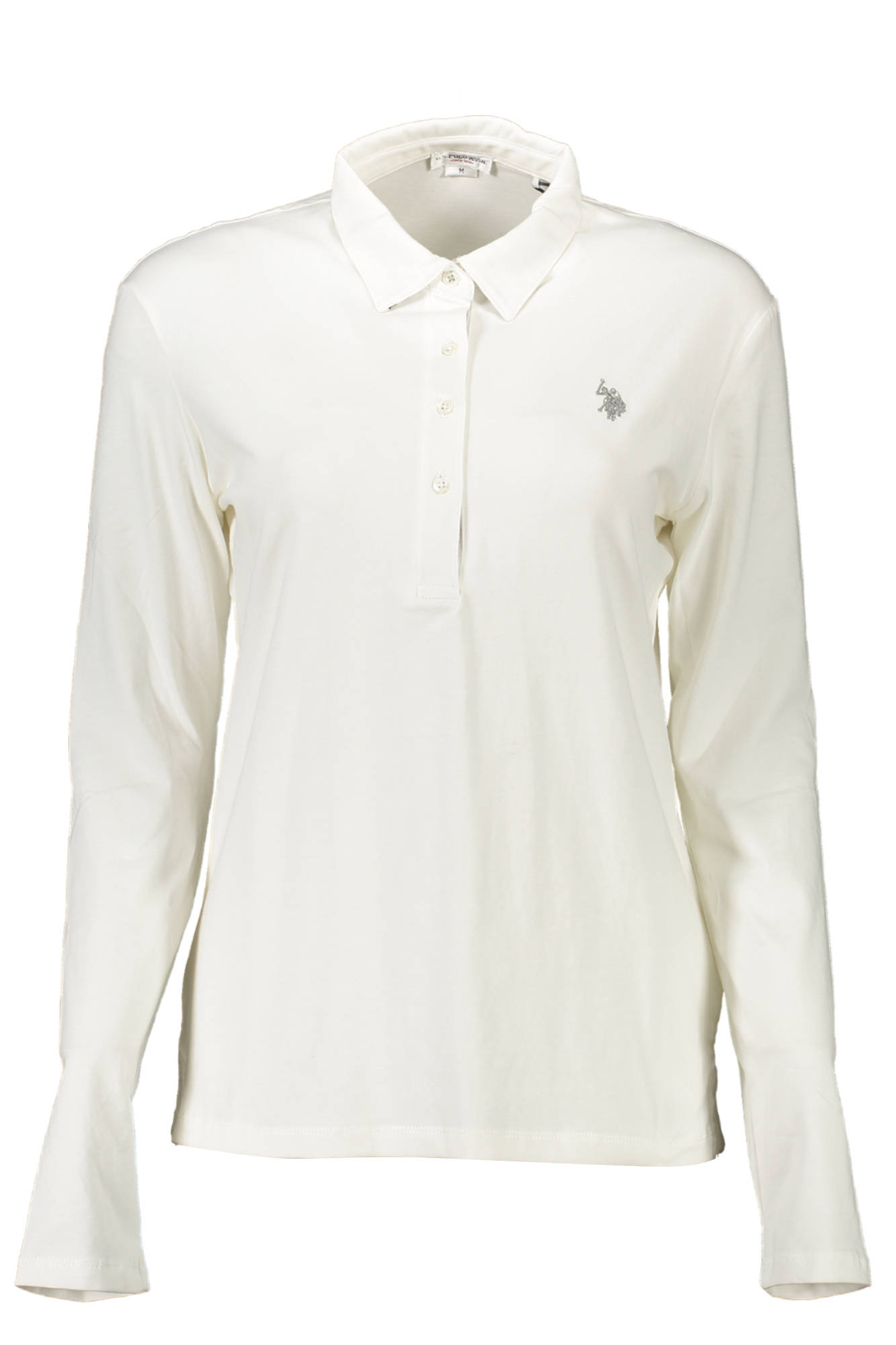 U.S. POLO POLO MANICHE LUNGHE DONNA BIANCO
