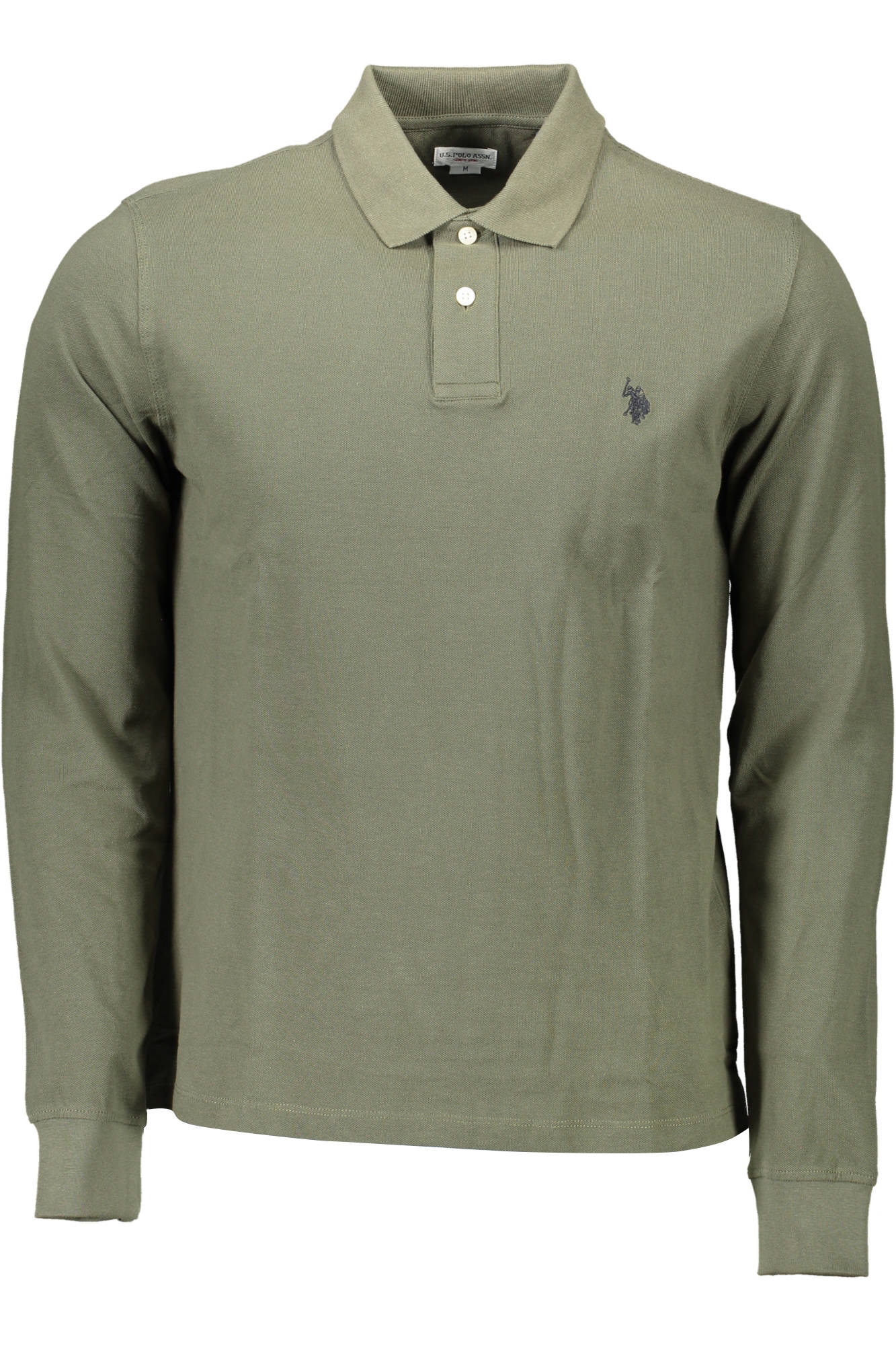 U.S. POLO POLO MANICHE LUNGHE UOMO VERDE