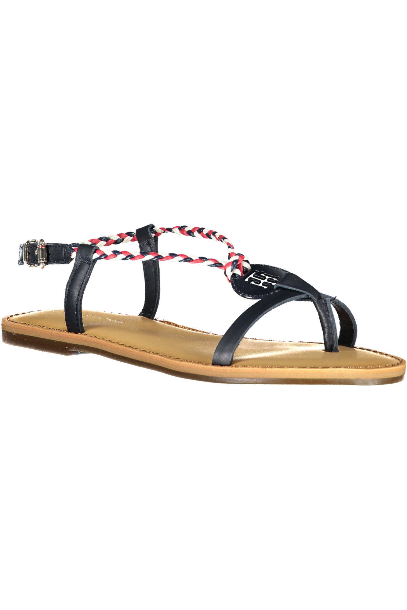 zapatos mujer TOMMY HILFIGER sandalias azul piel SA784 - ZOOODE.COM